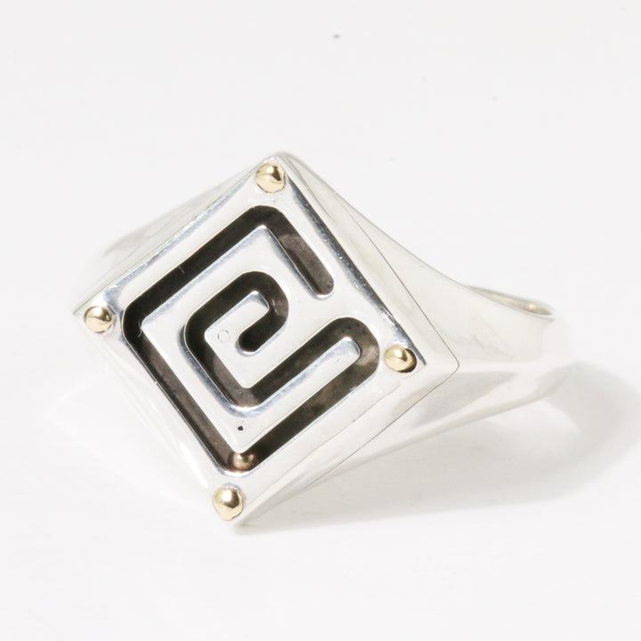 Maze Signet Ring