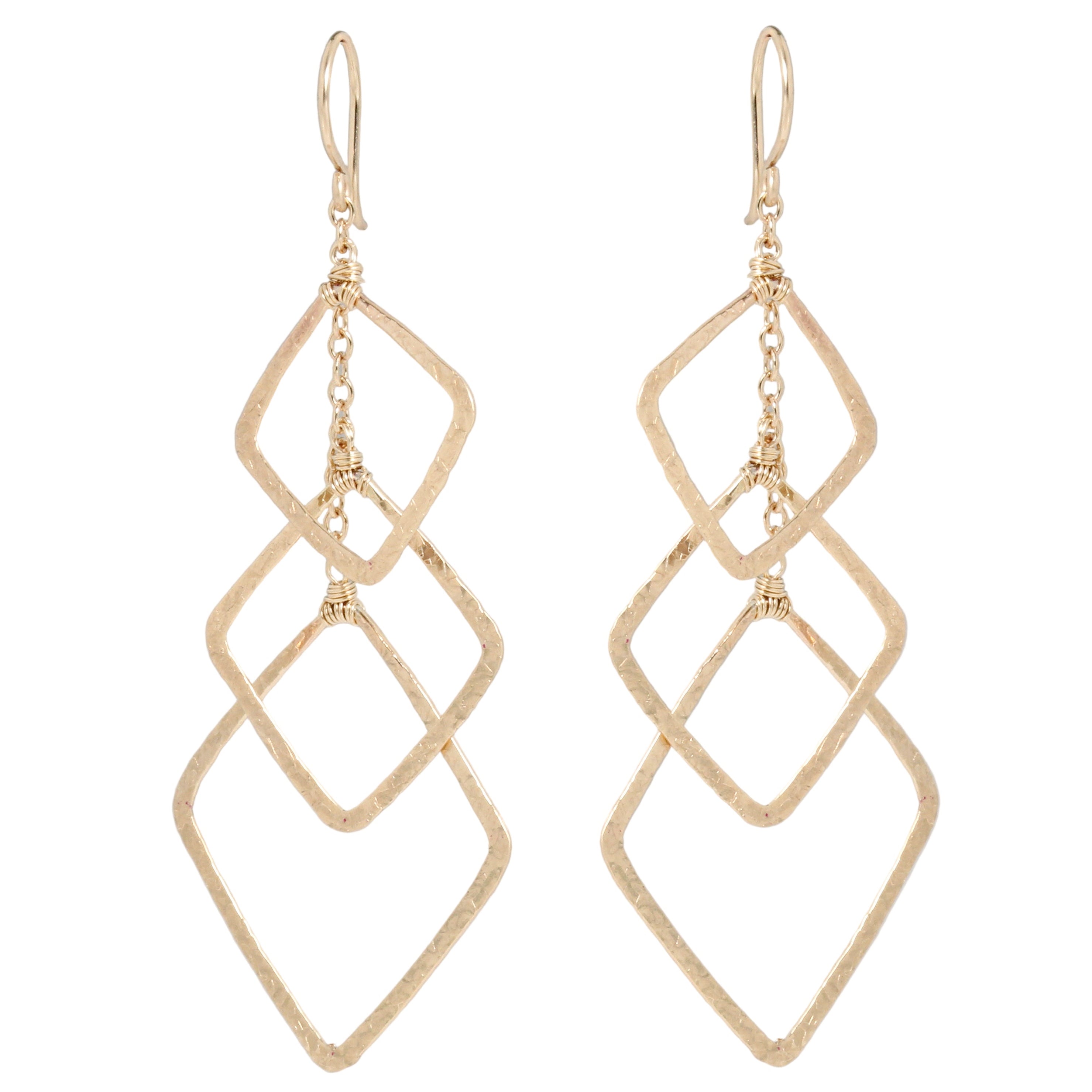 Diamond Cascading Earrings