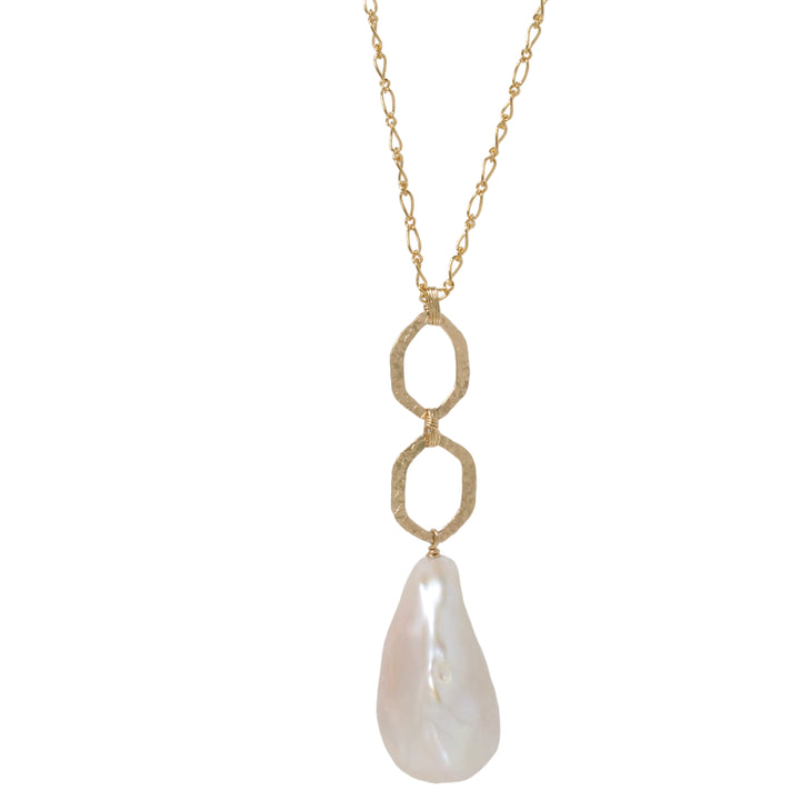 Long Baroque Pearl Necklace