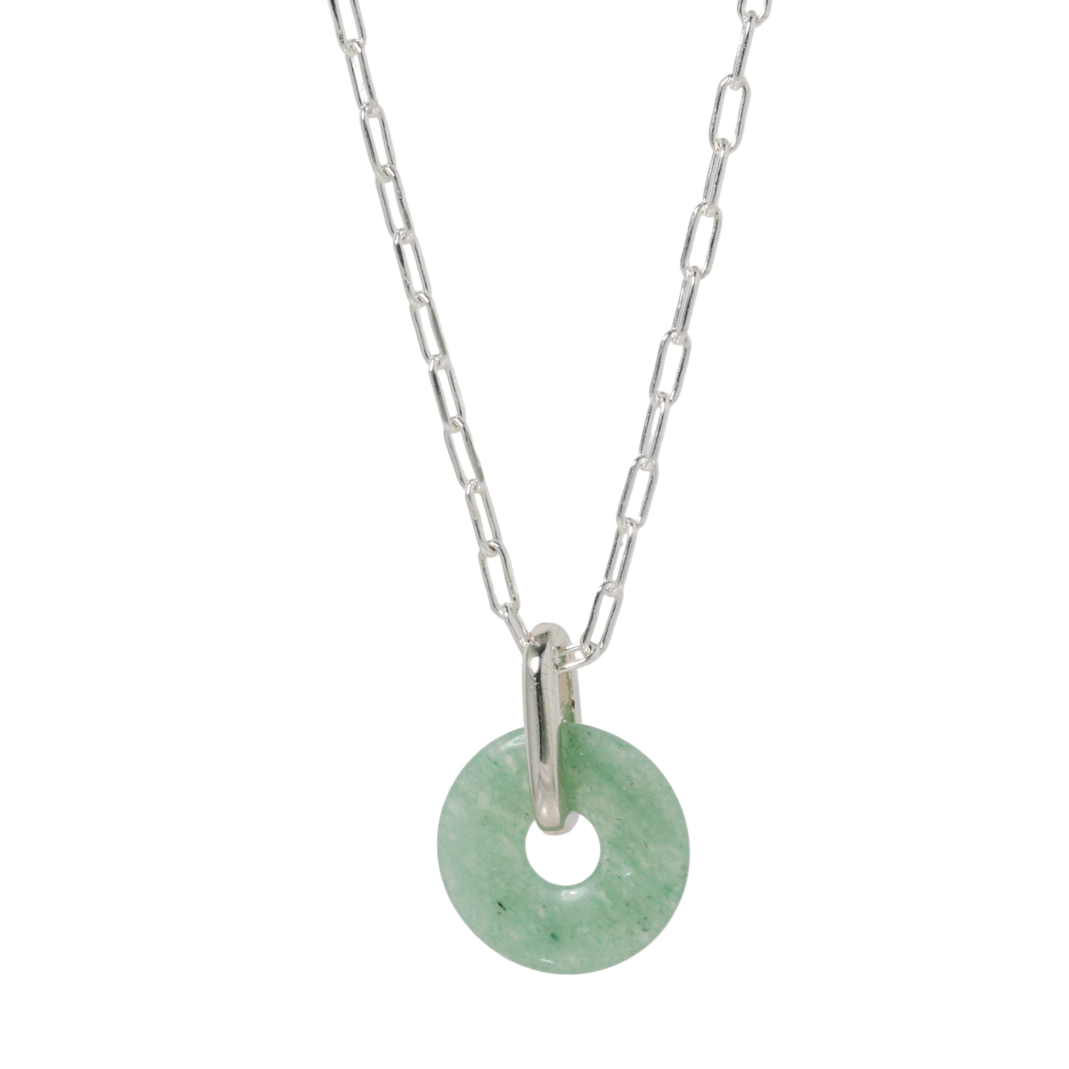 Aventurine Circle Necklace