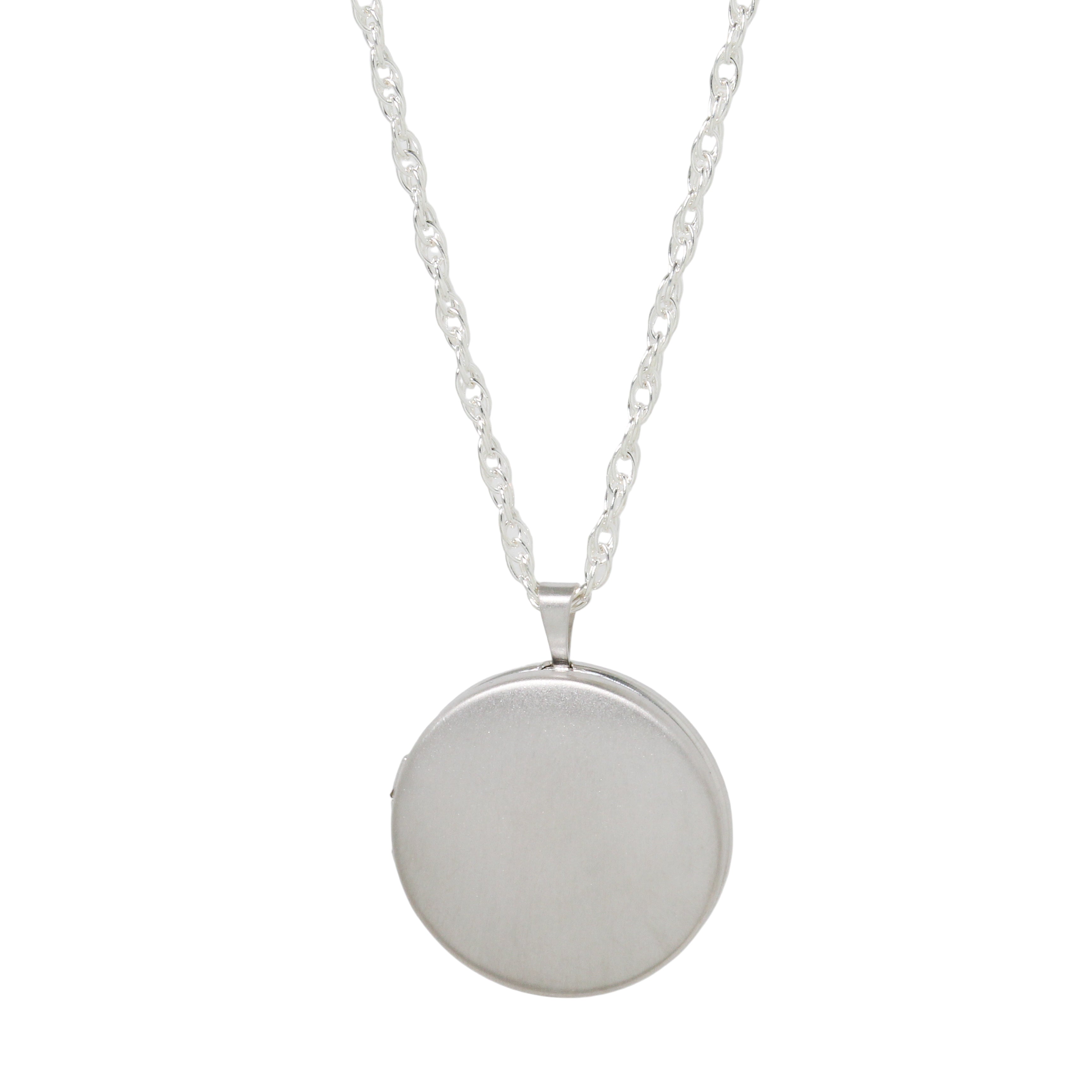 Large Round Locket Necklace