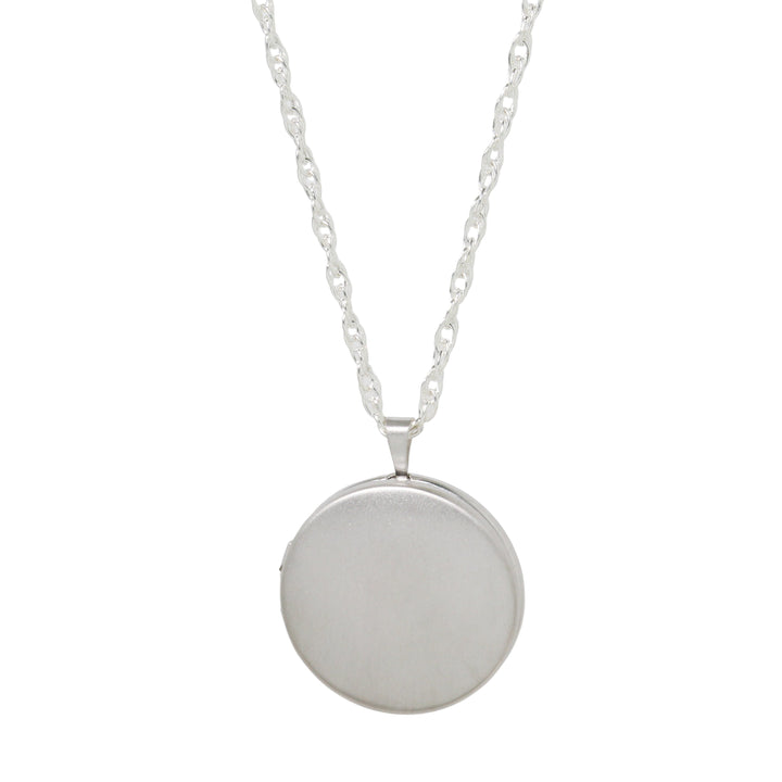 Large Round Locket Necklace