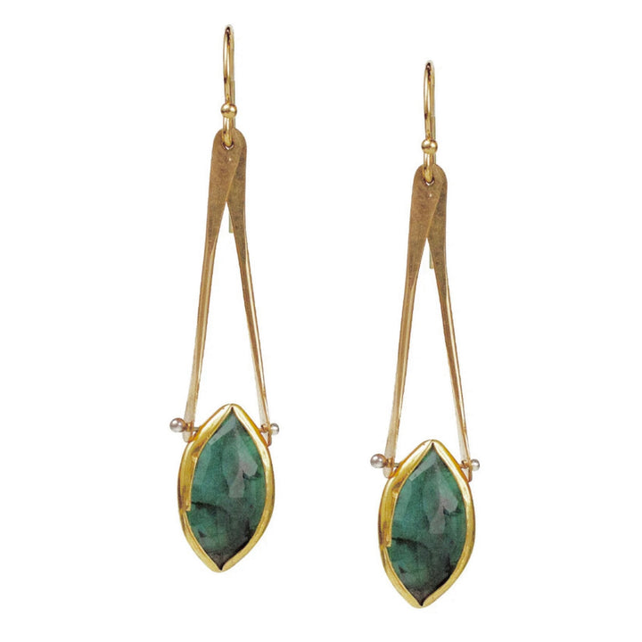 Aden Emerald Earrings