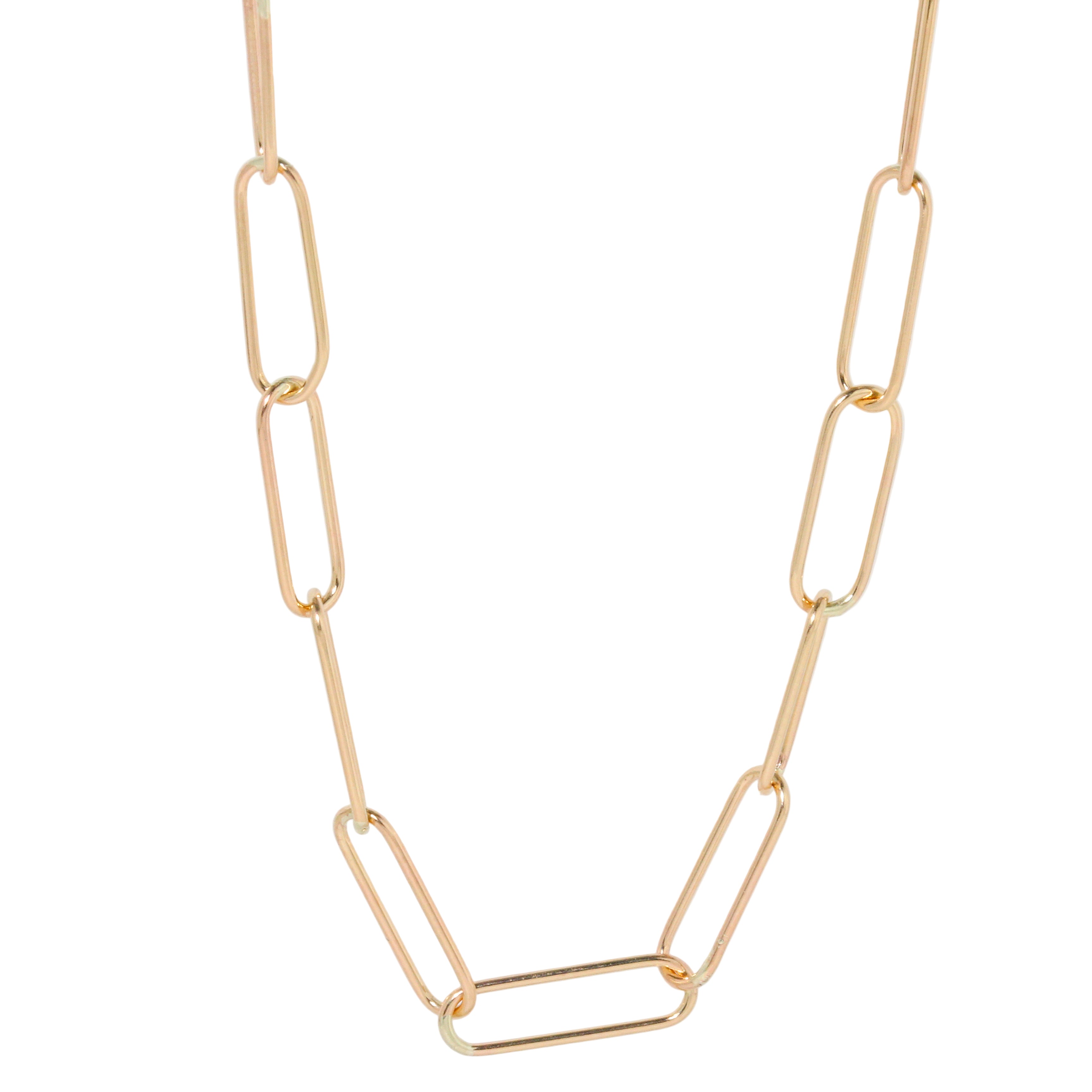 Paperclip Gold-Fill Link Necklace