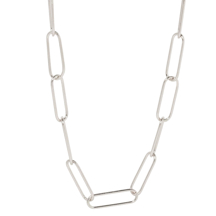 Paperclip Sterling Link Necklace