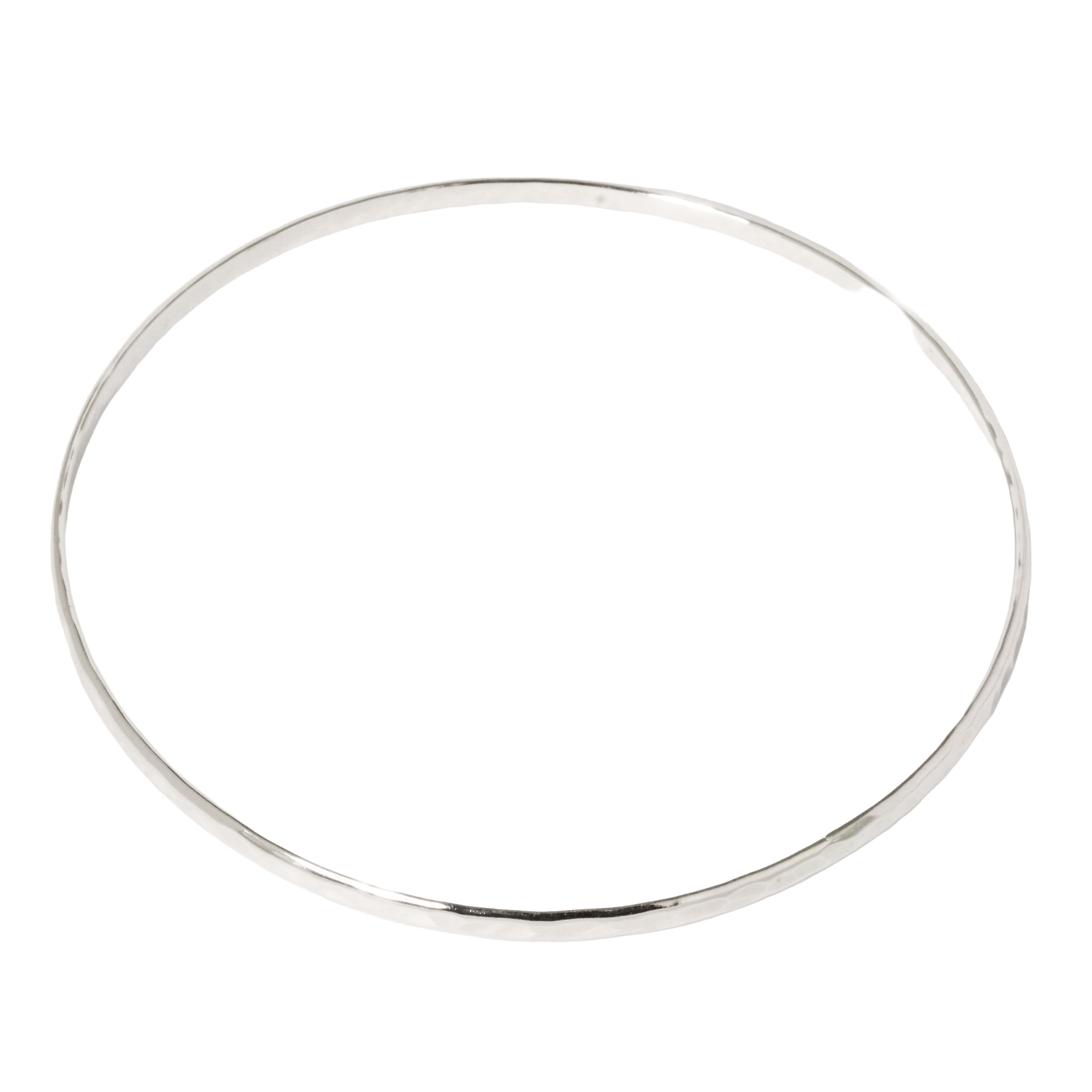 Hammered Sterling Bangle