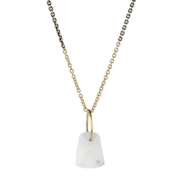 Rainbow Moonstone Prism Necklace