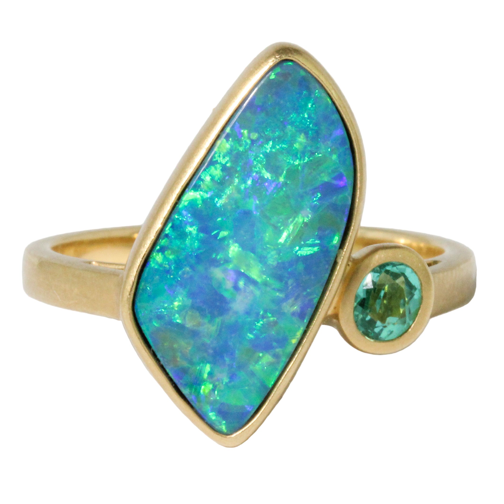 Opal + Paraiba Duo Ring