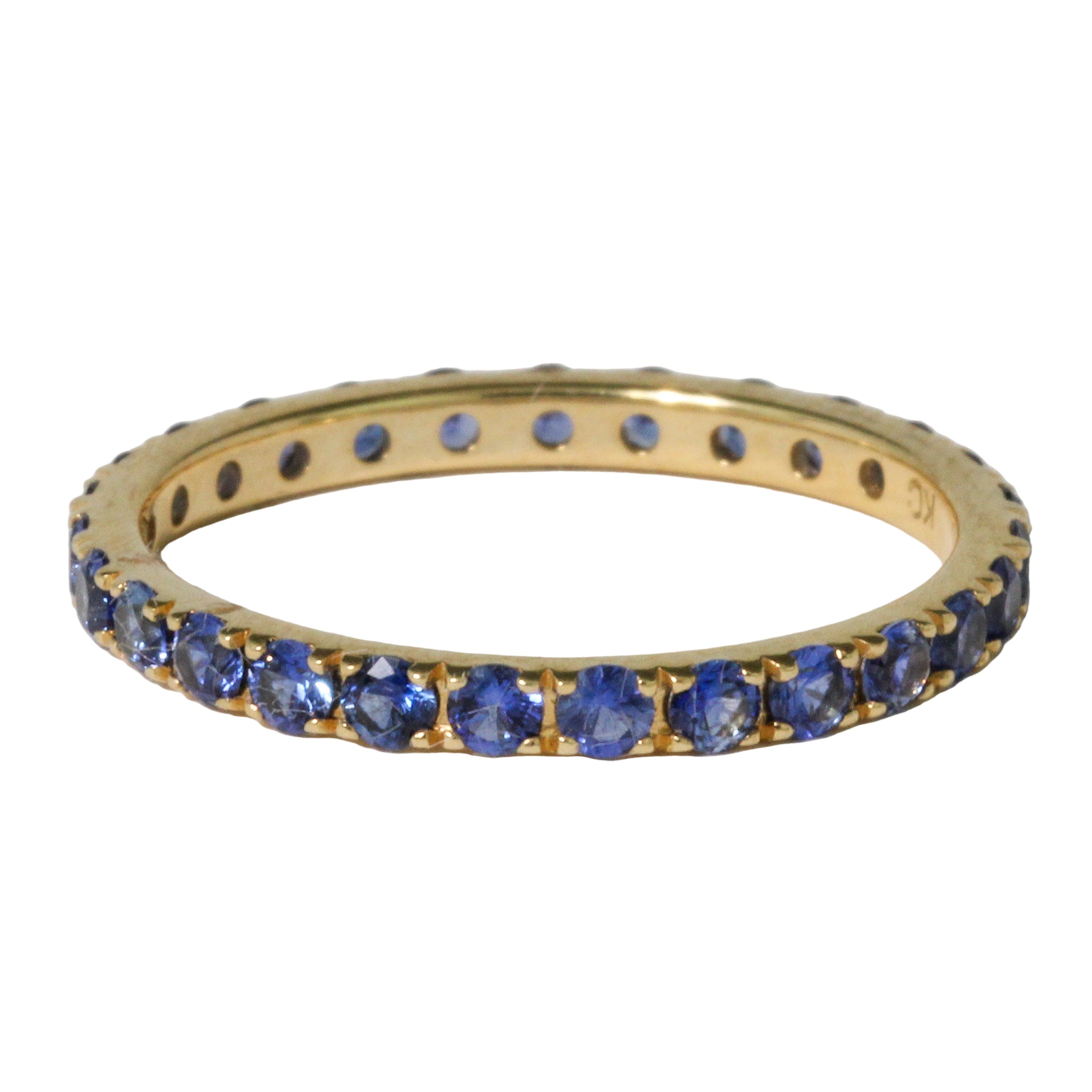 Blue Sapphire Eternity Band