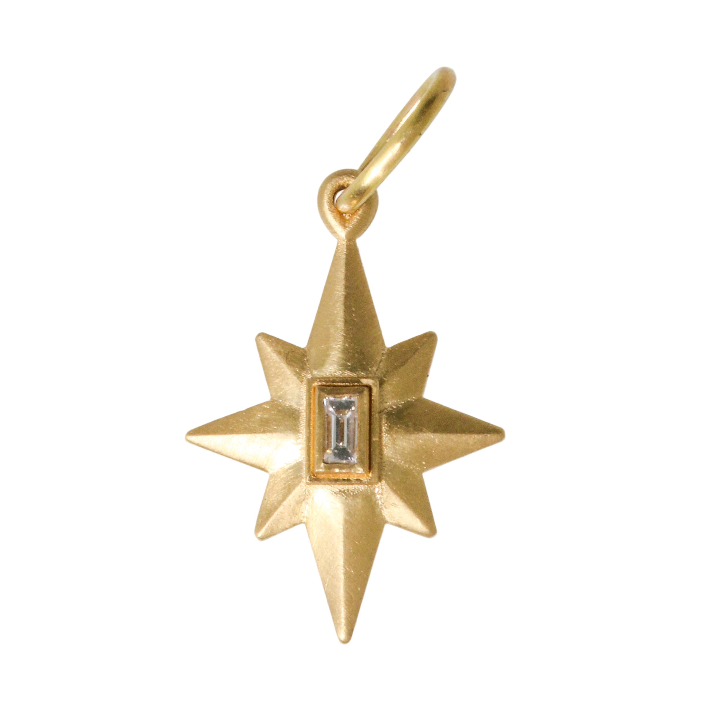 Baby Star Baguette Diamond Charm