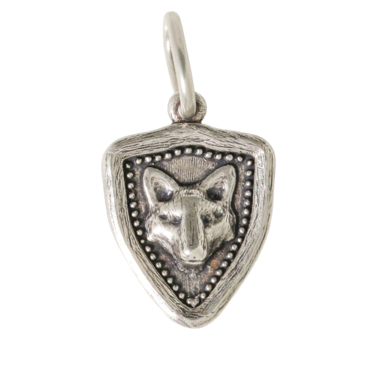 Baby Fox Shield + Flower Charm