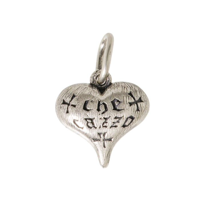 Sterling WTF Fat Heart Charm