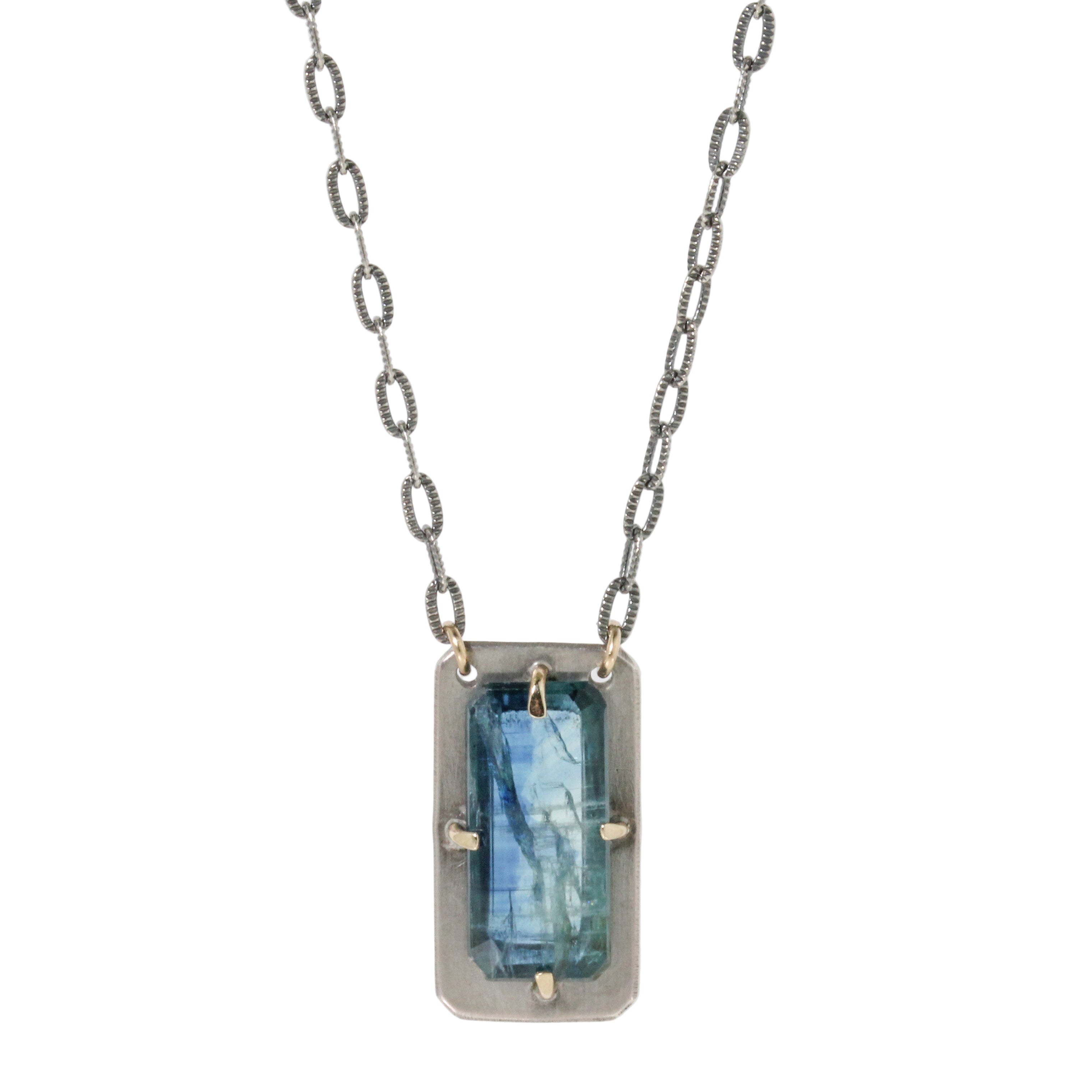 Diopside Kyanite Necklace