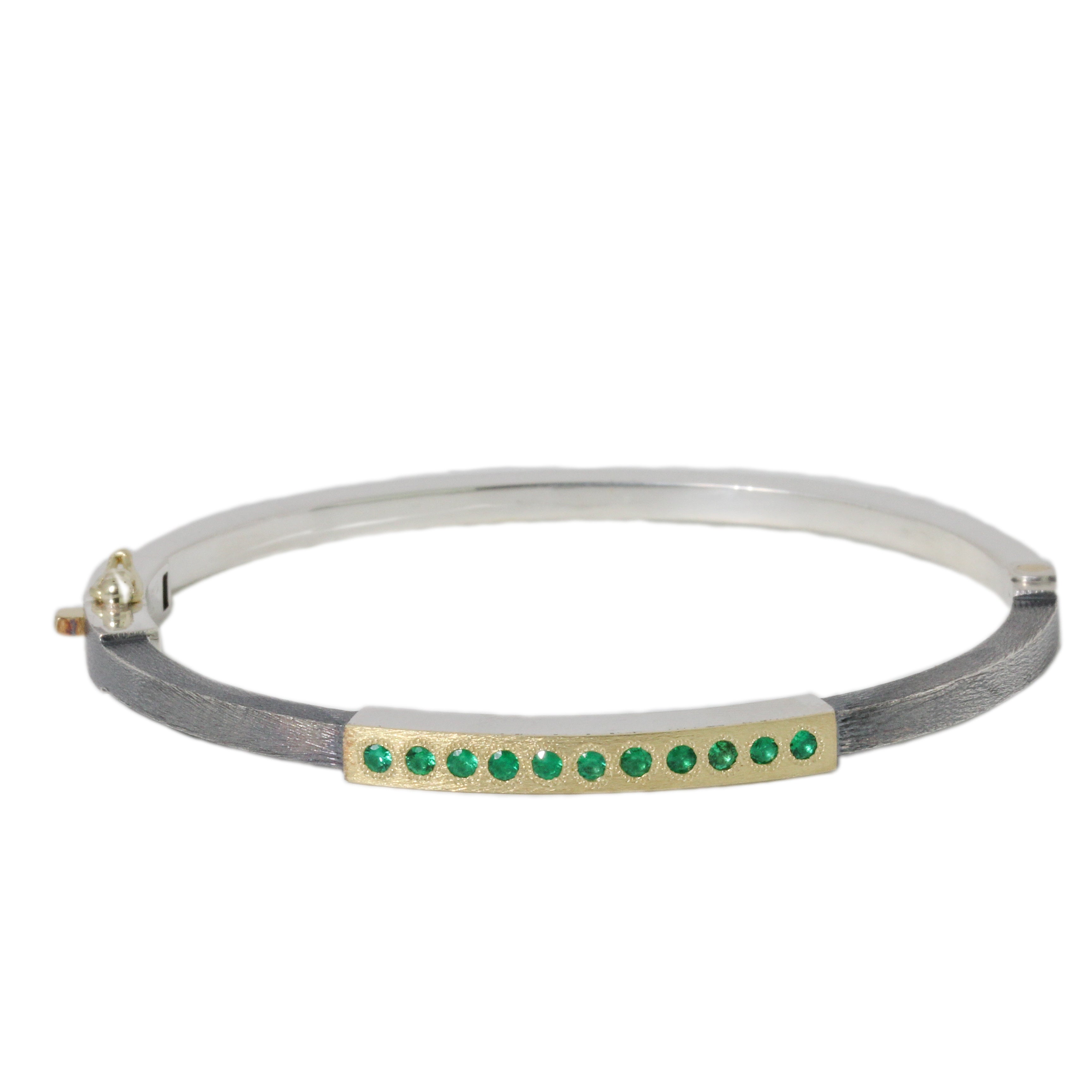 Diana 11 Emerald Yellow Gold Bracelet