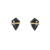 Black Onyx Kite Stud Earrings