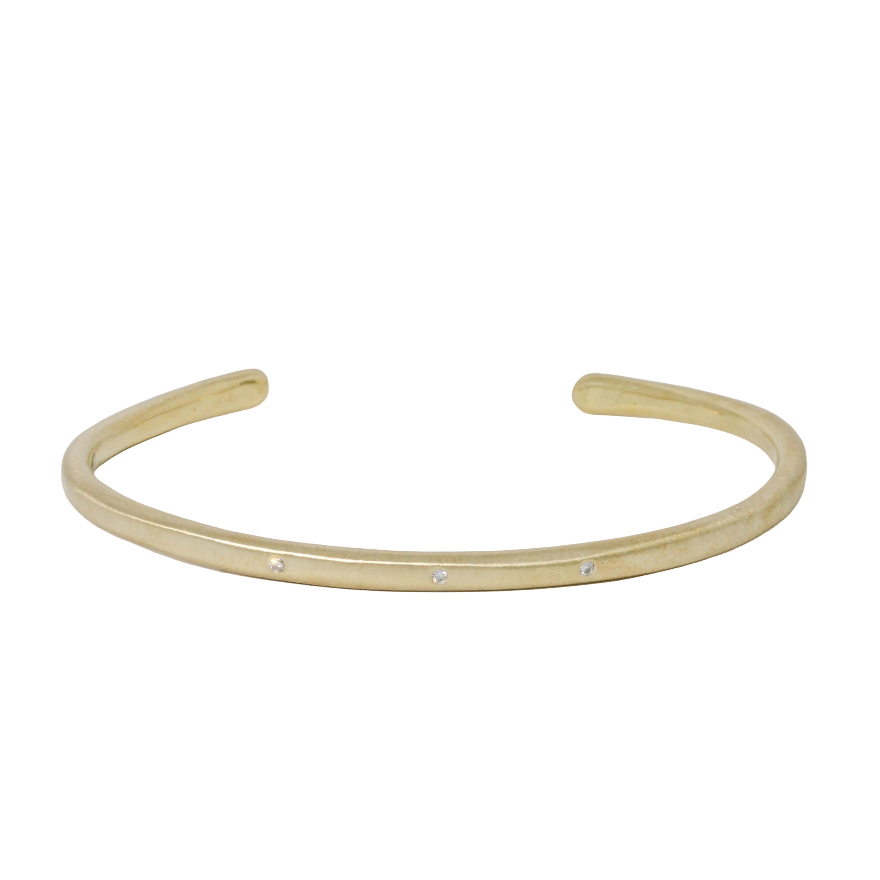 Organic 3 Diamond Cuff