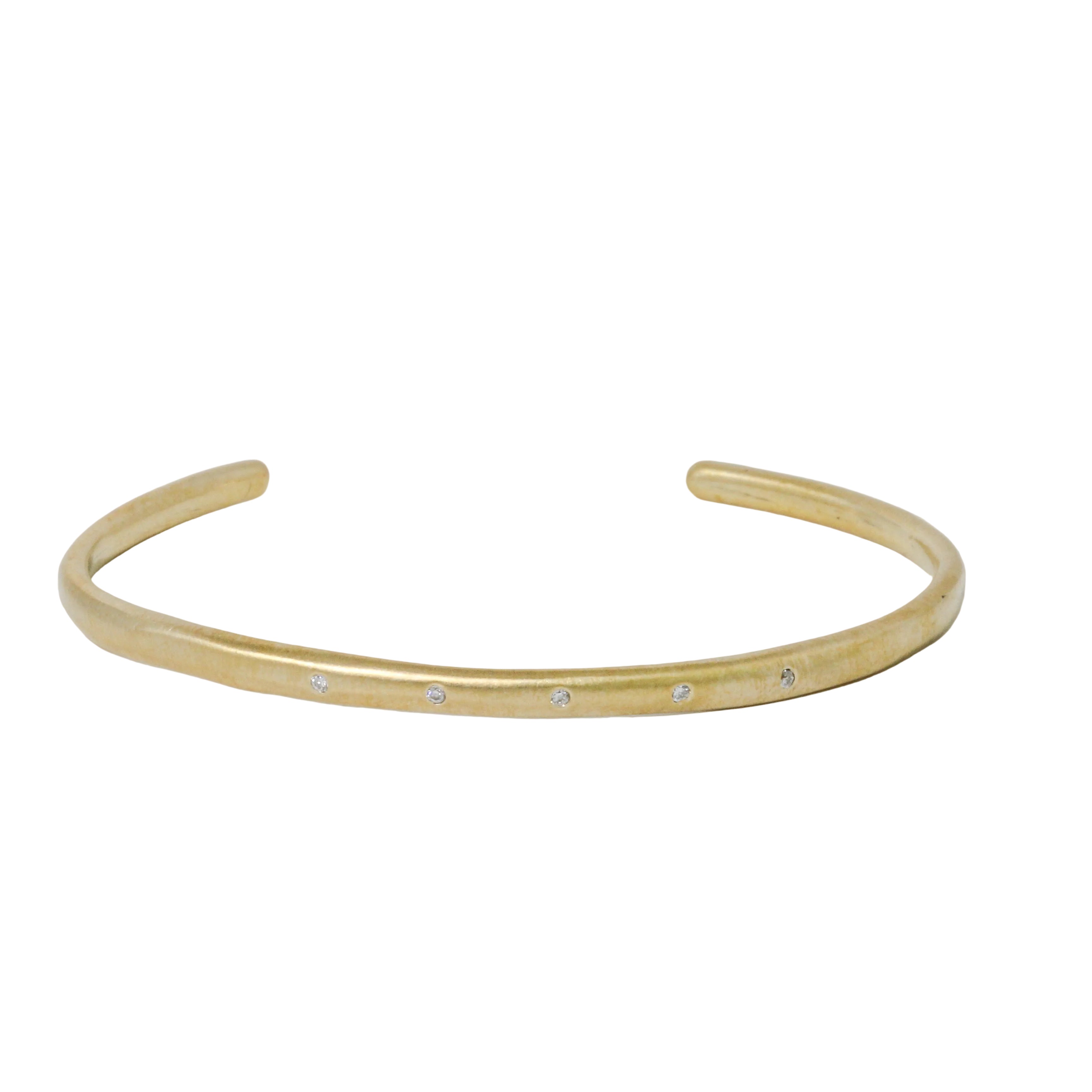 Organic 5 Diamond Cuff