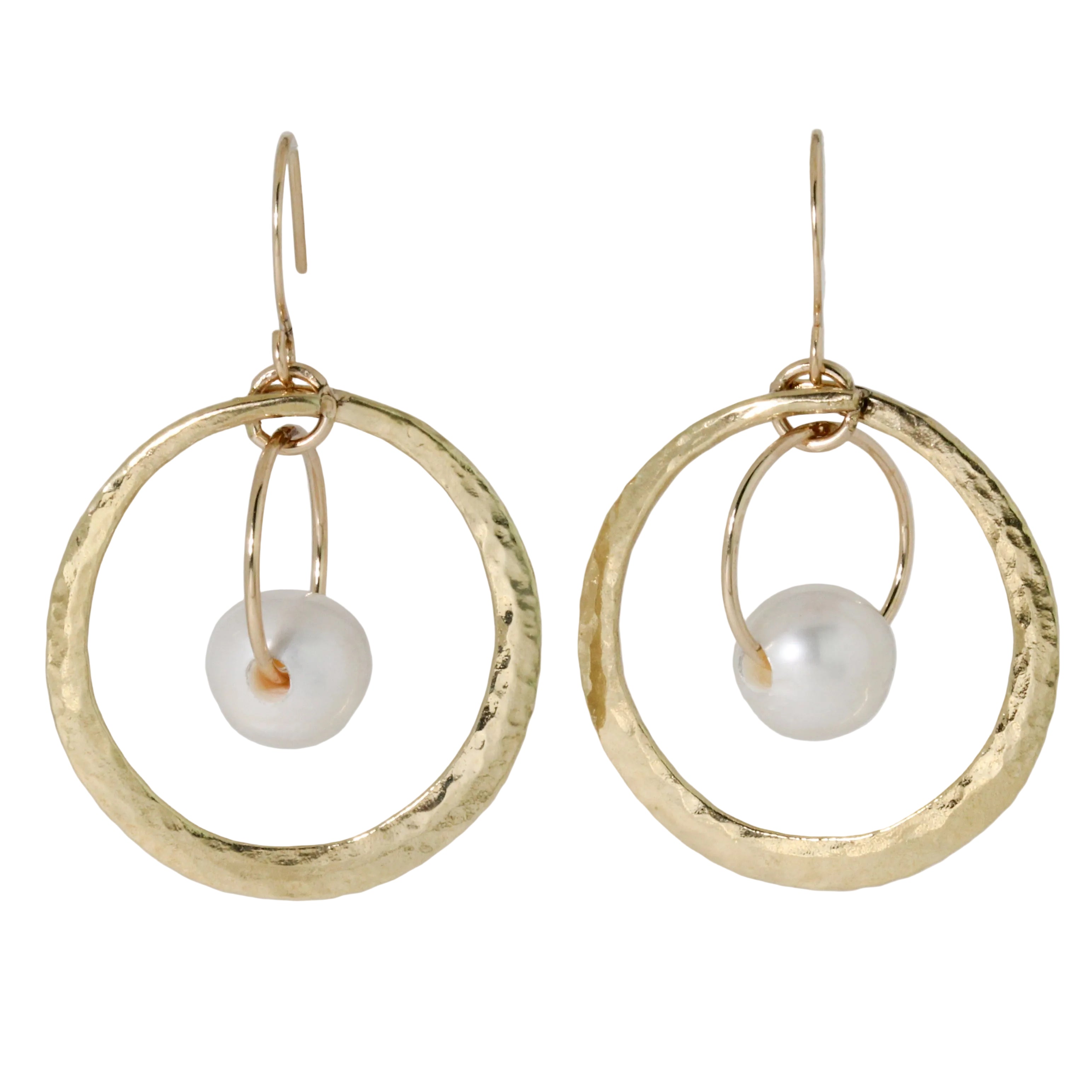 Galaxy White Pearl Earrings