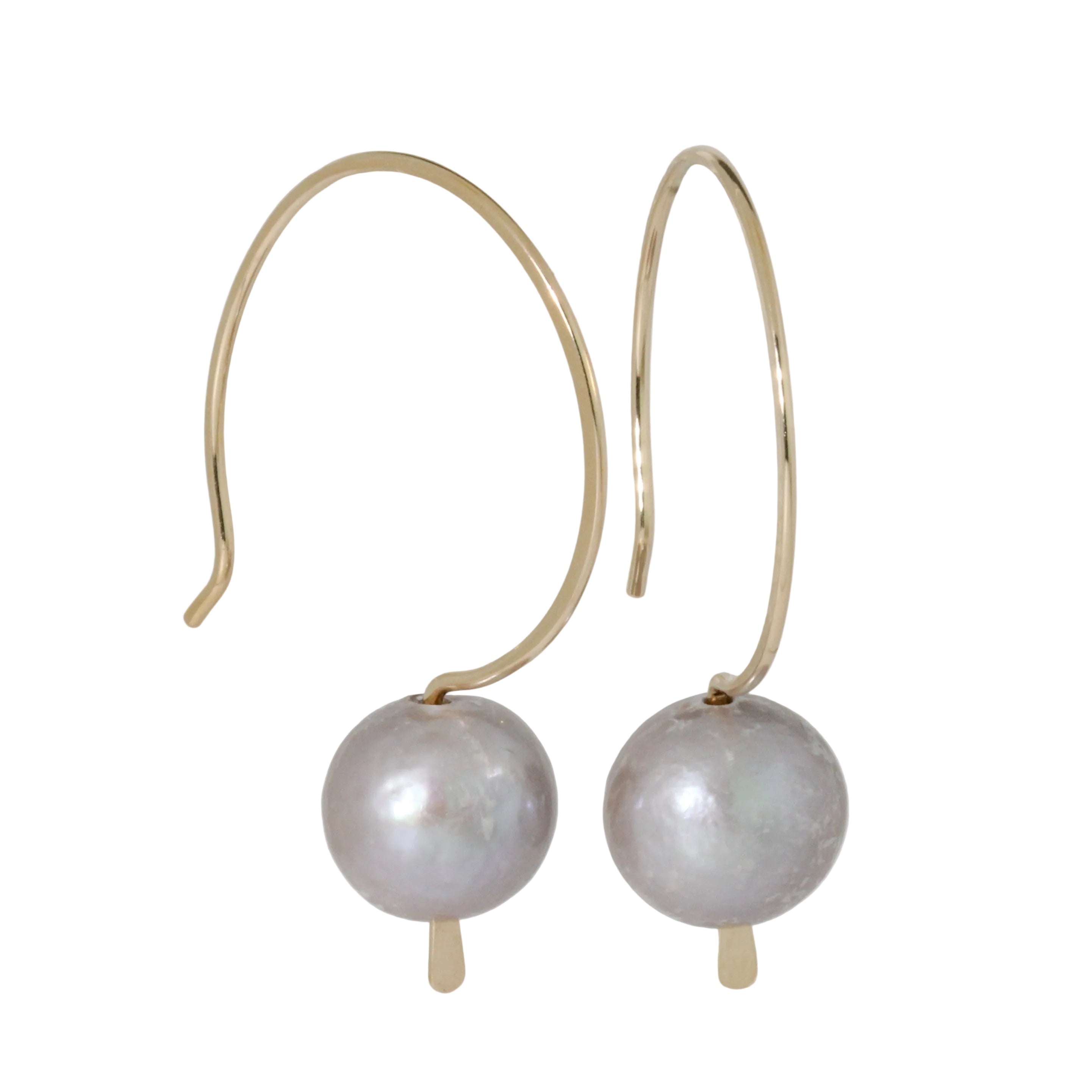 Cleo Silver Pearl Hook Earrings