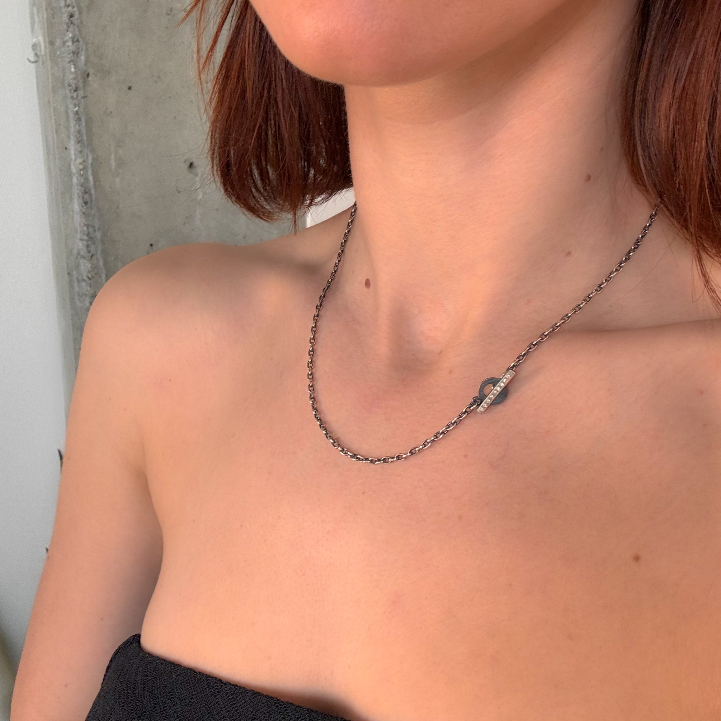 Lucia Diamond Toggle Chain Necklace