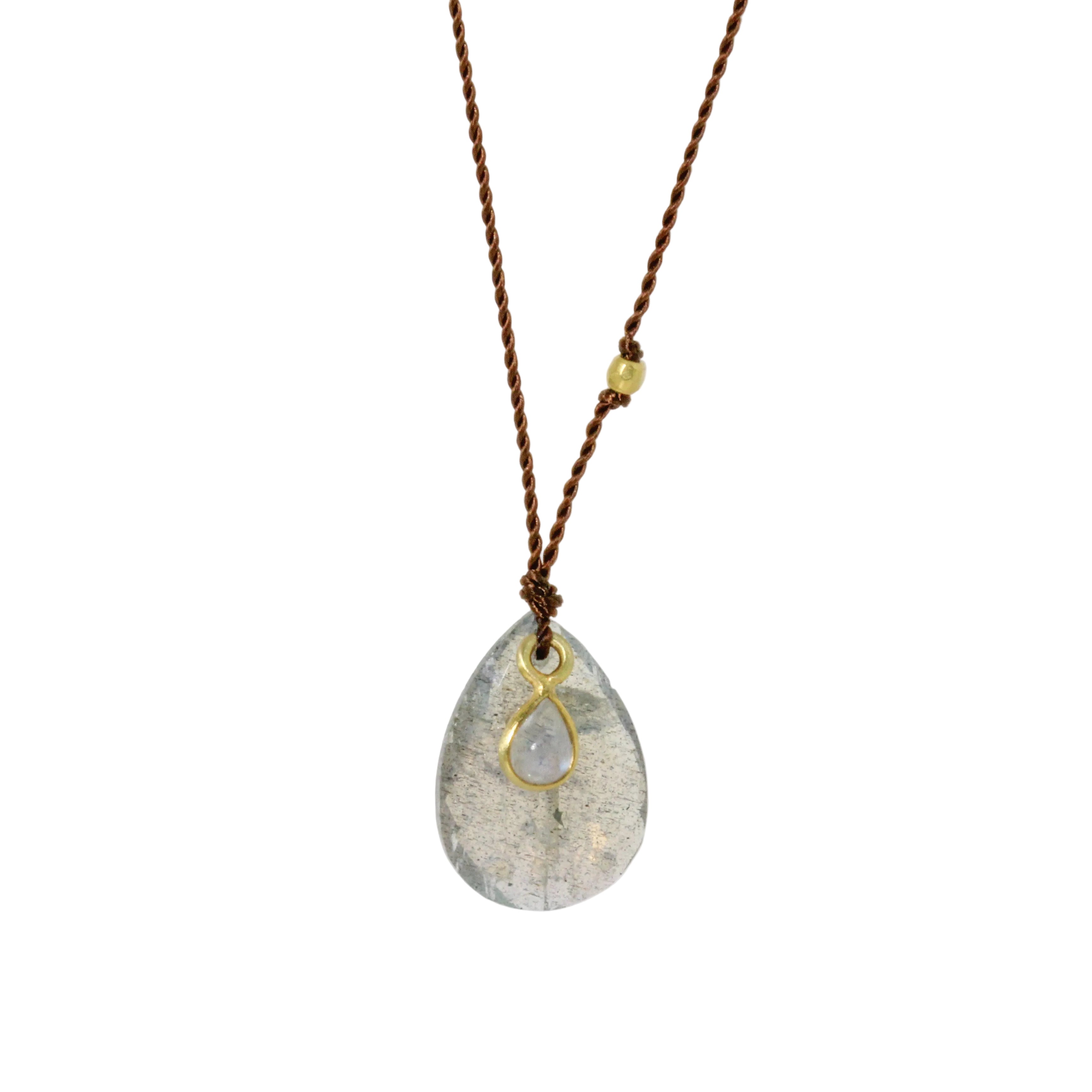 Labradorite + Moonstone Necklace