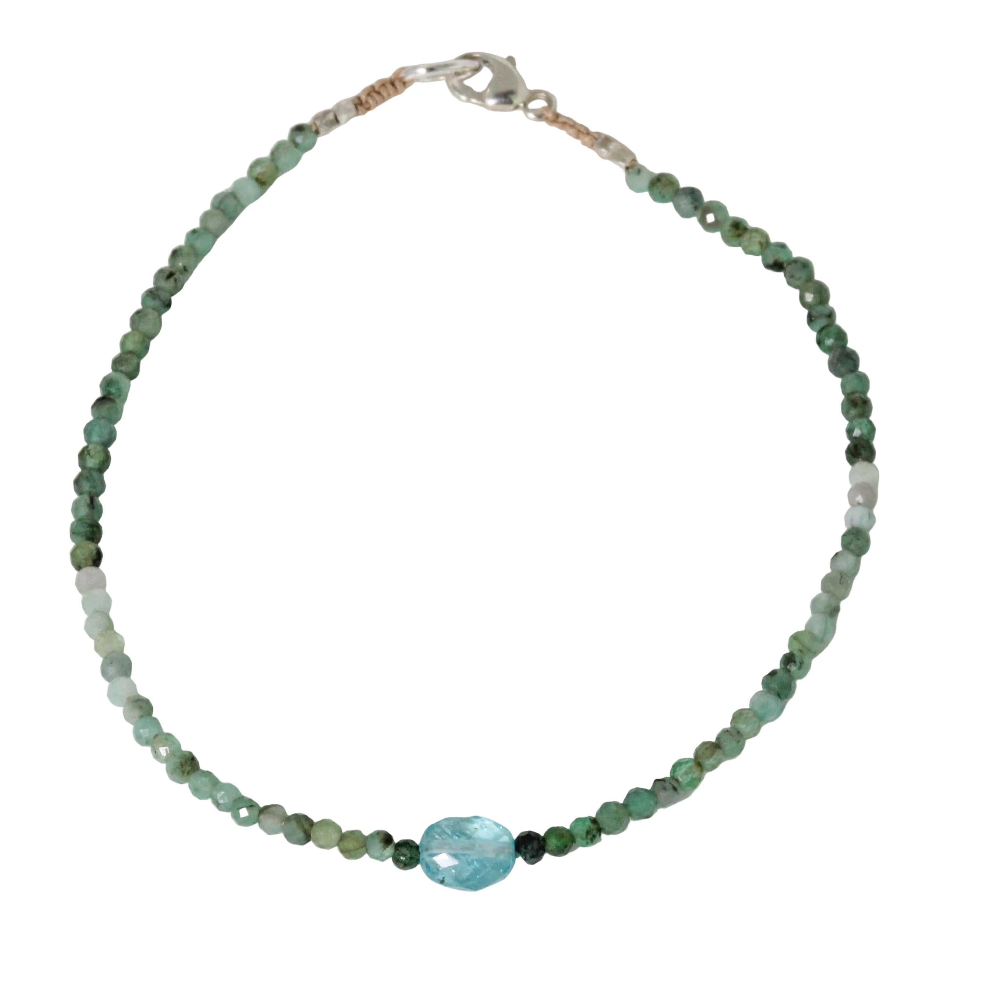 Emerald + Apatite Bracelet