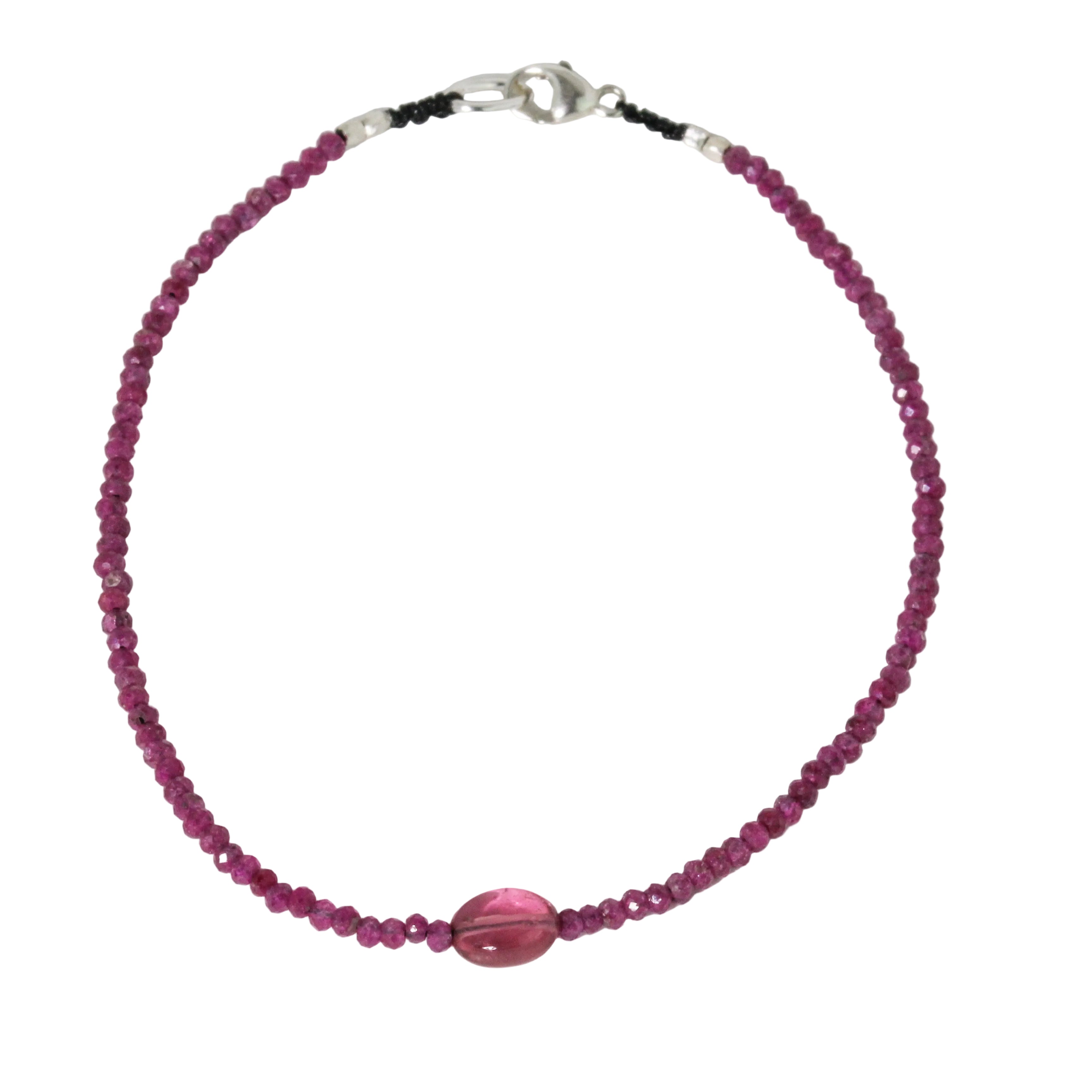 Ruby + Pink Tourmaline Bracelet