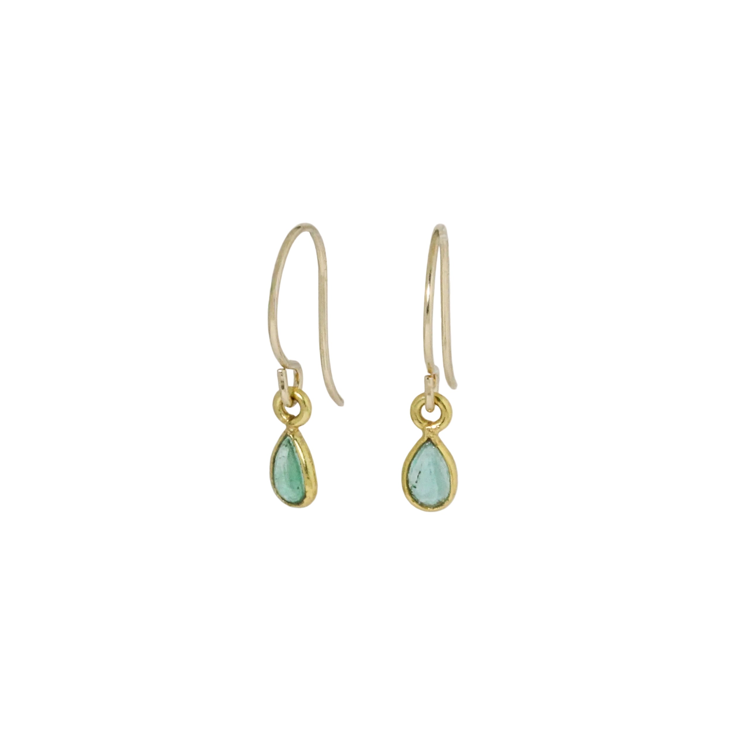 Super Mini Emerald Earrings