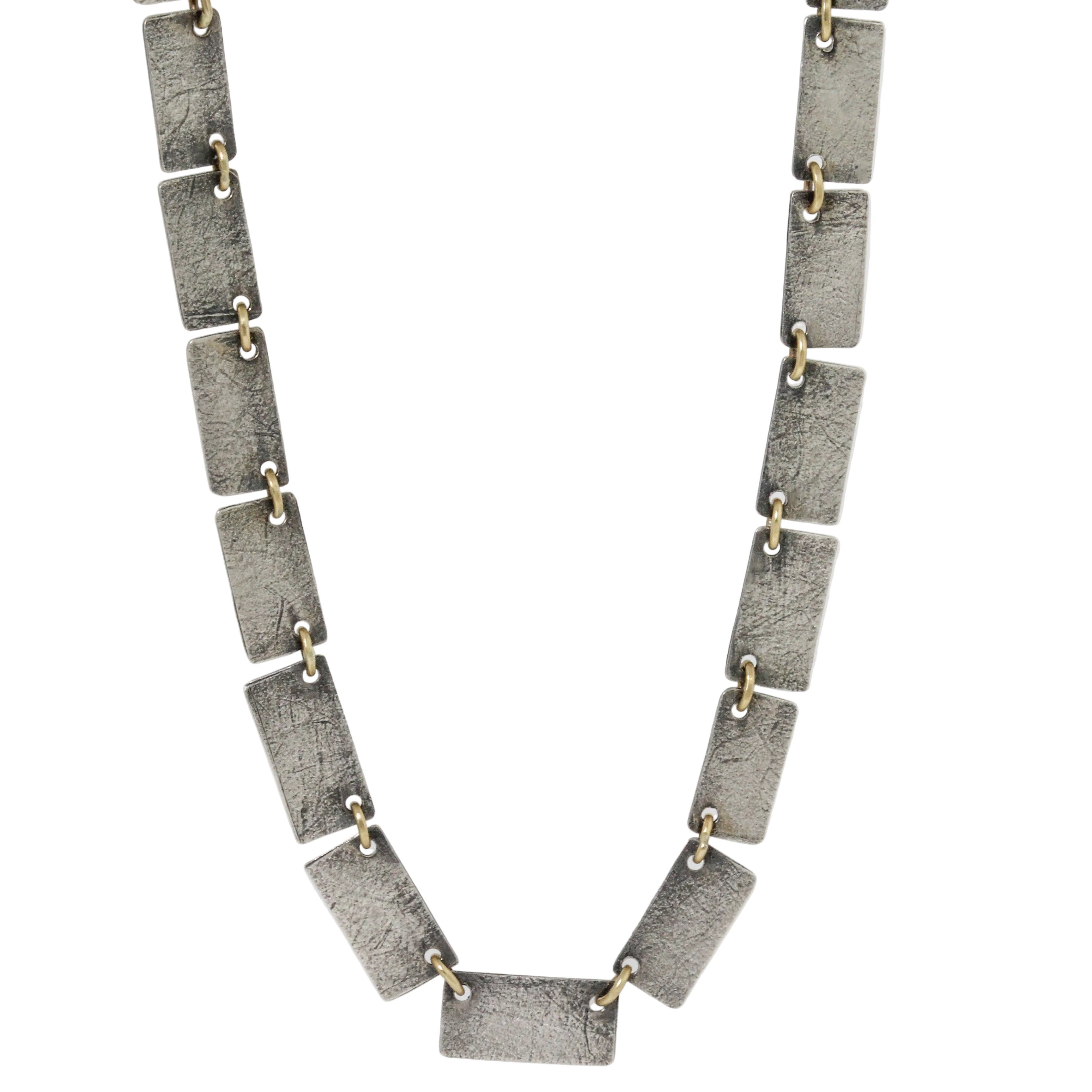 Rectangle Link Collar Necklace