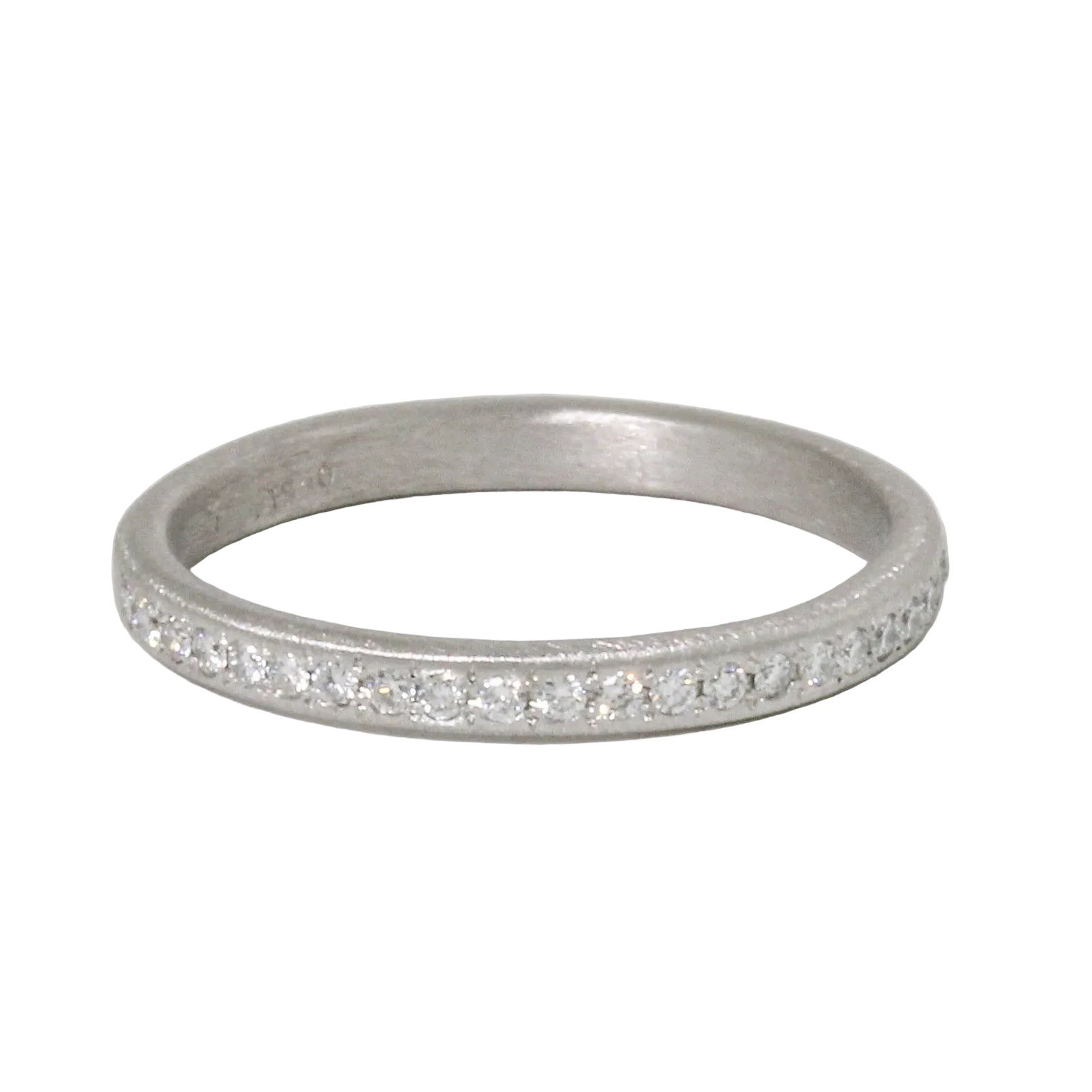 2.3mm Pave Diamond Band