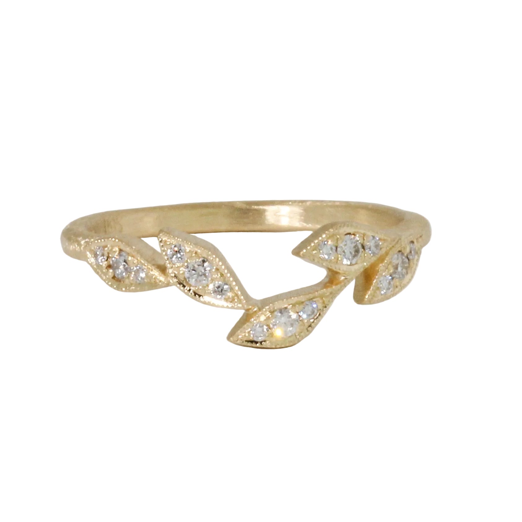 Five Leaf Curve Ring