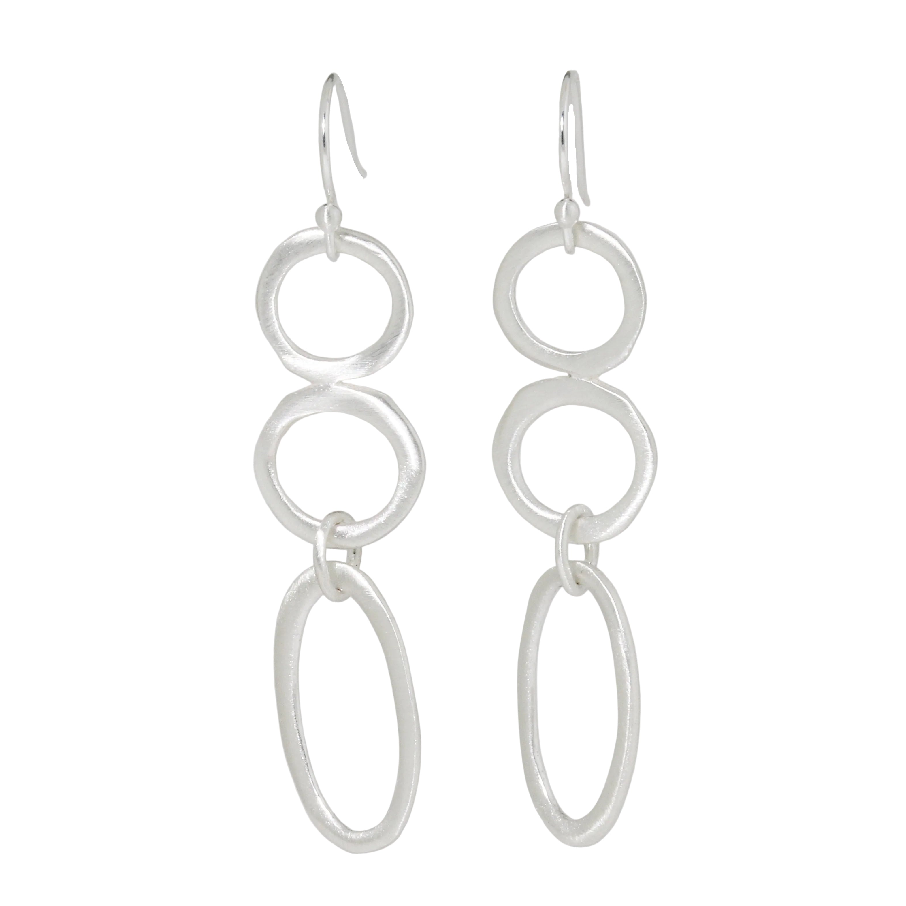 Circles and Oval Earrings