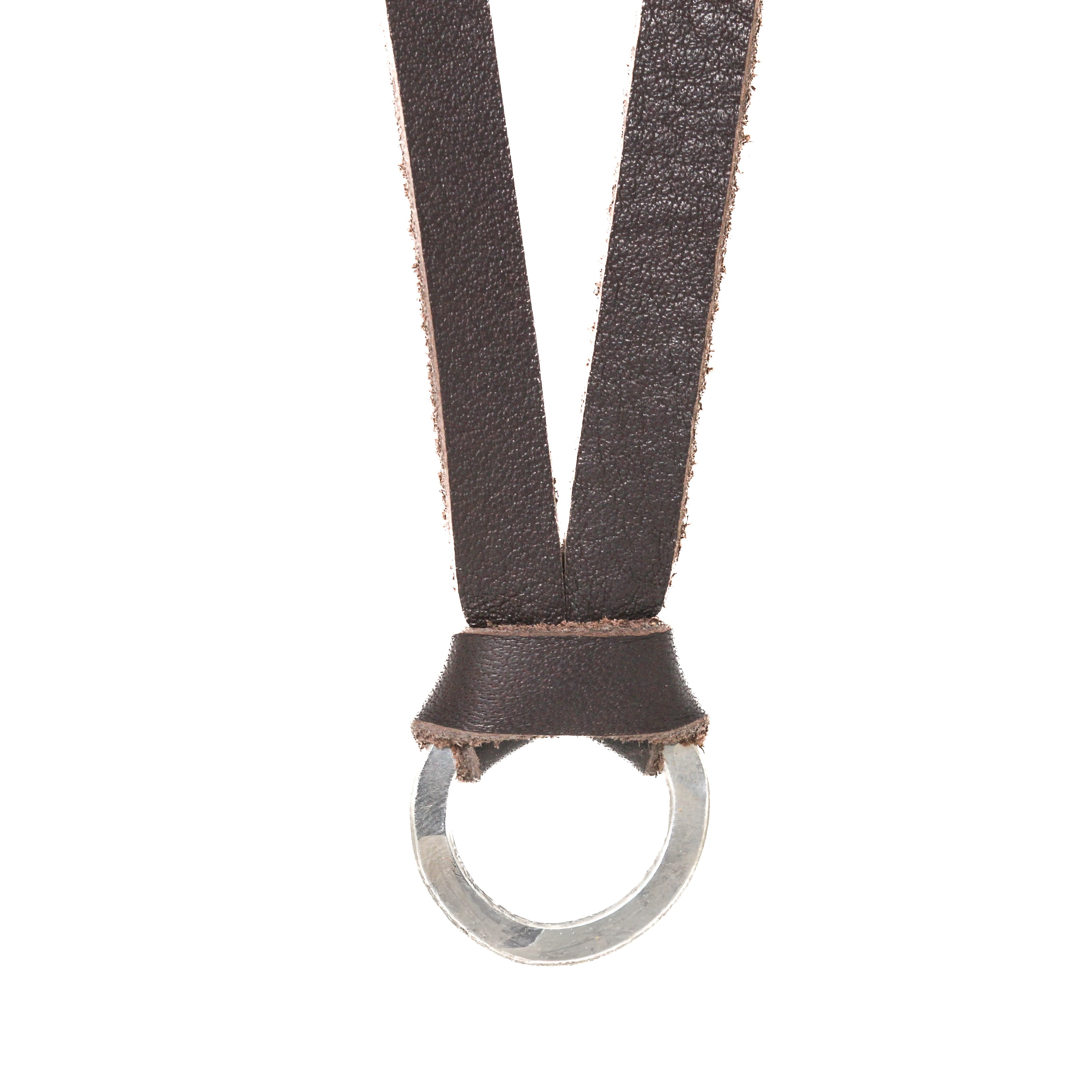 Come Here Brown Leather Necklace
