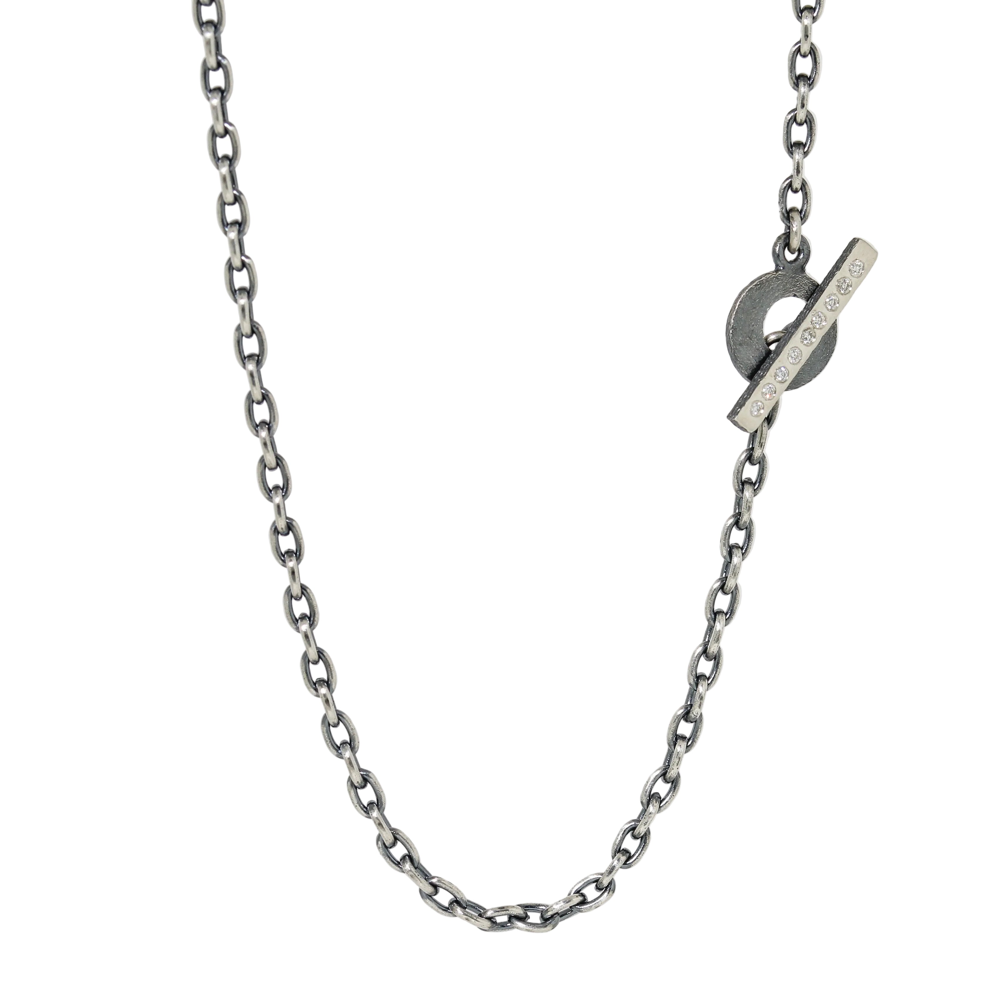 Lucia Diamond Toggle Chain Necklace