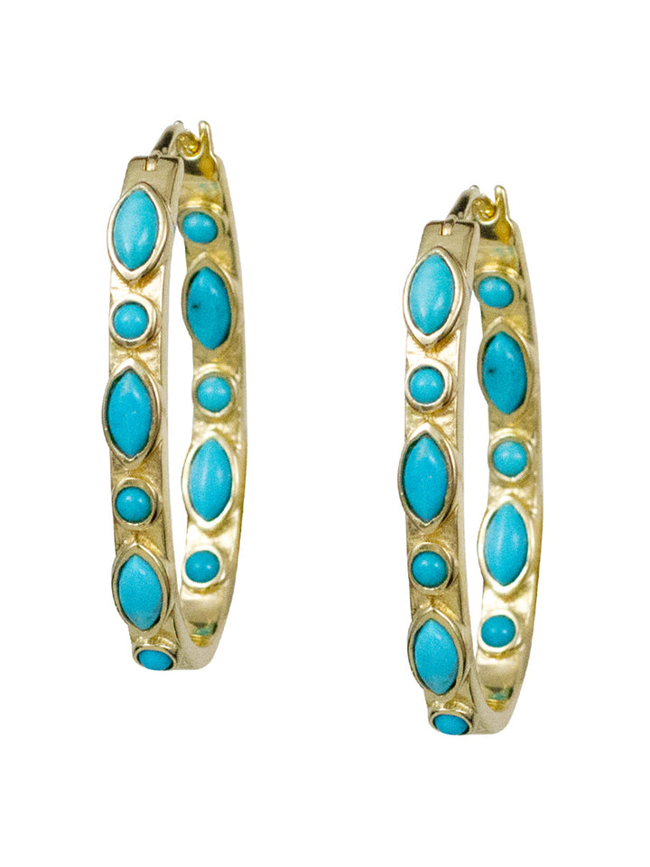 Casablanca Turquoise Hoops
