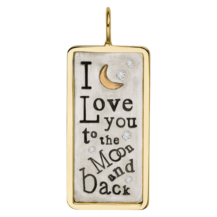To The Moon and Back ID Tag Charm