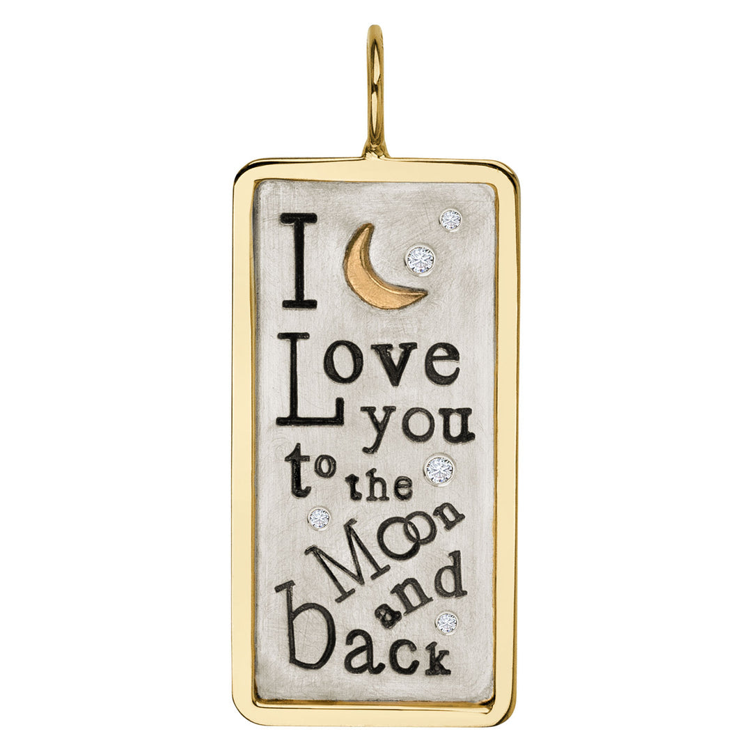 To The Moon and Back ID Tag Charm