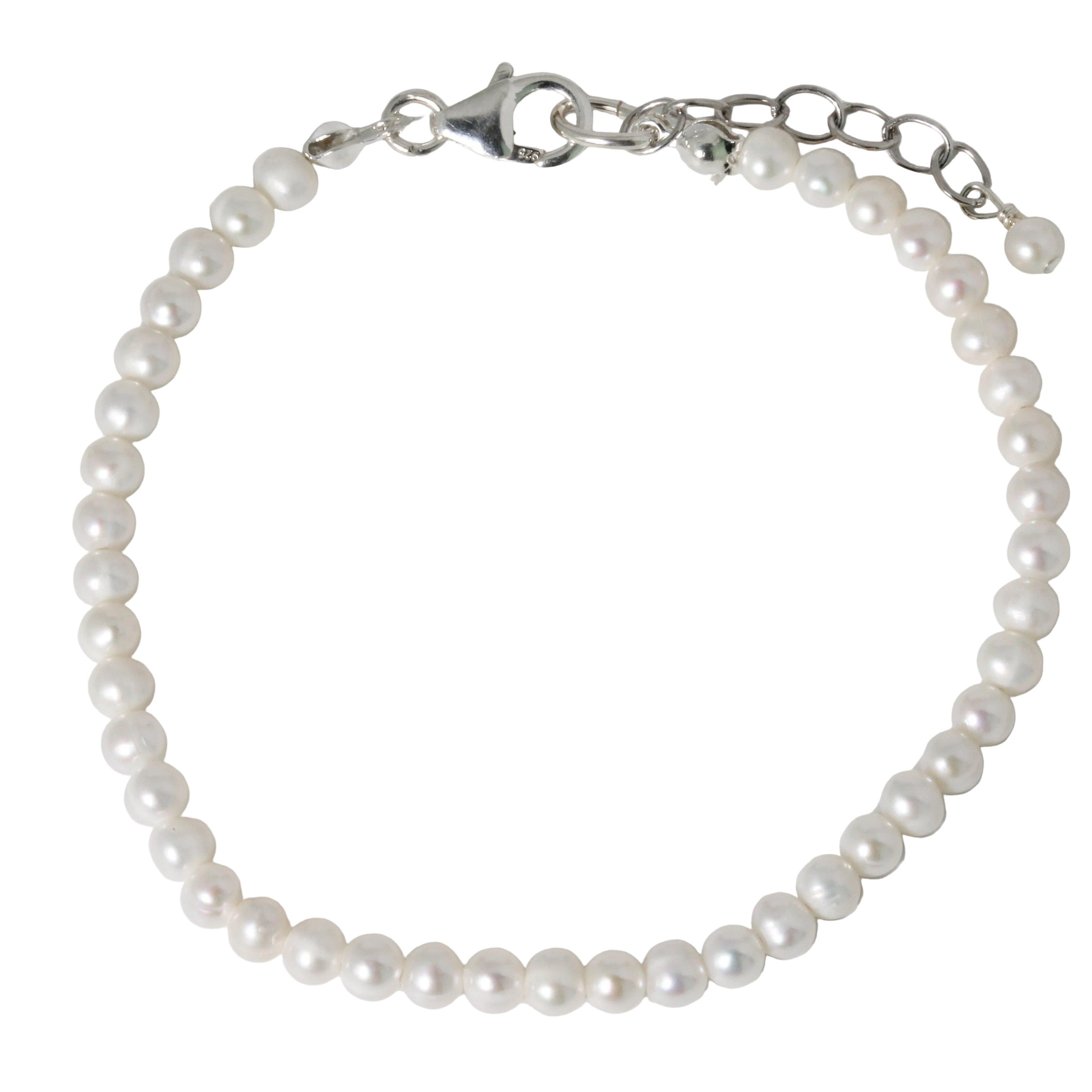 4mm Round Pearl Bracelet
