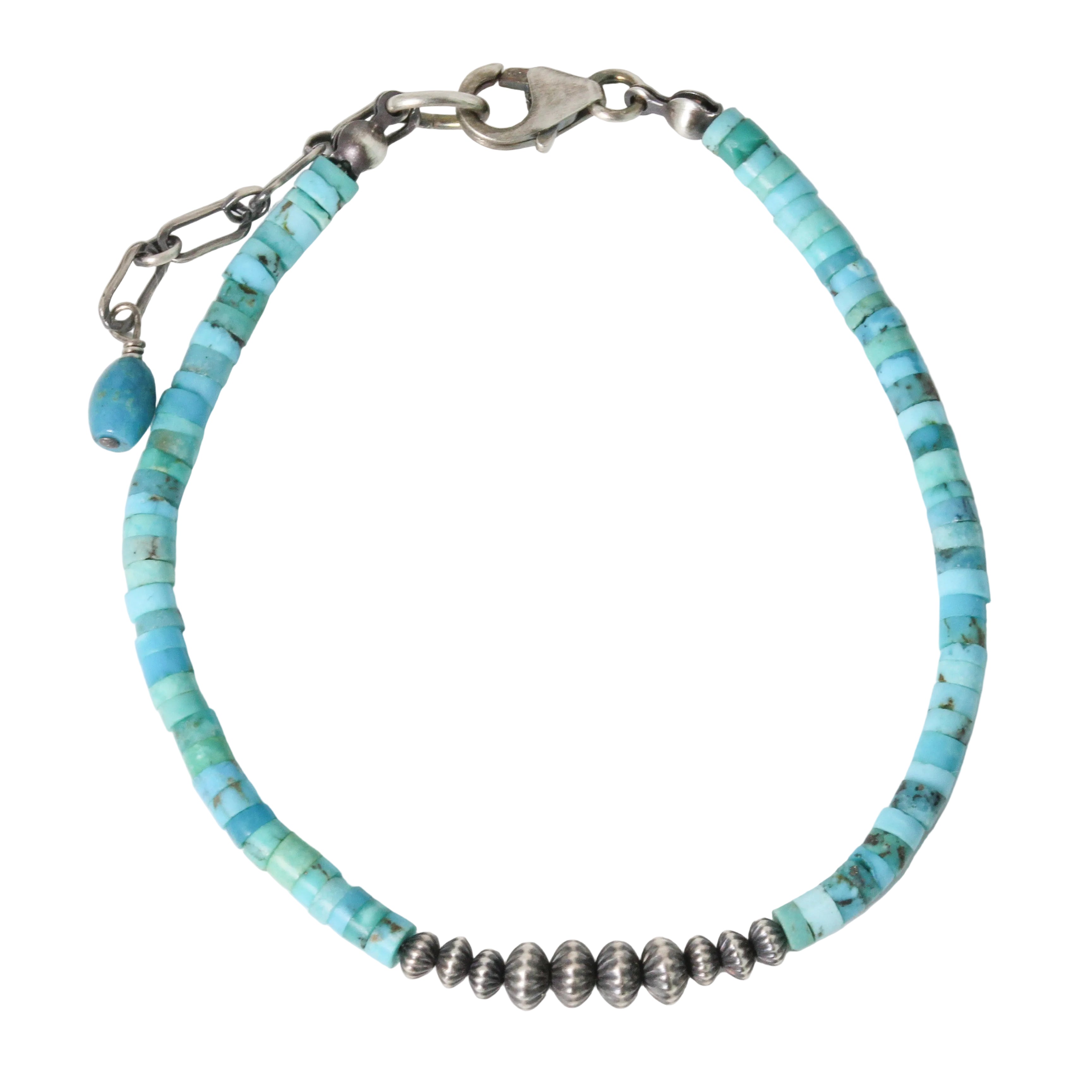 Heishi Turquoise + Navajo Pearl Bracelet