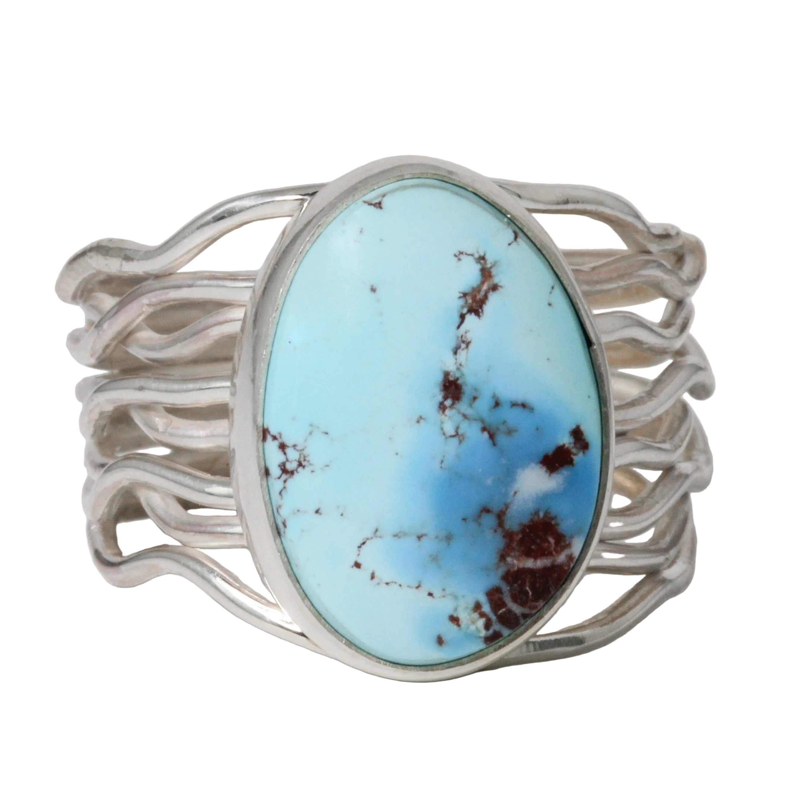 Golden Hills Turquoise Woven Band Ring