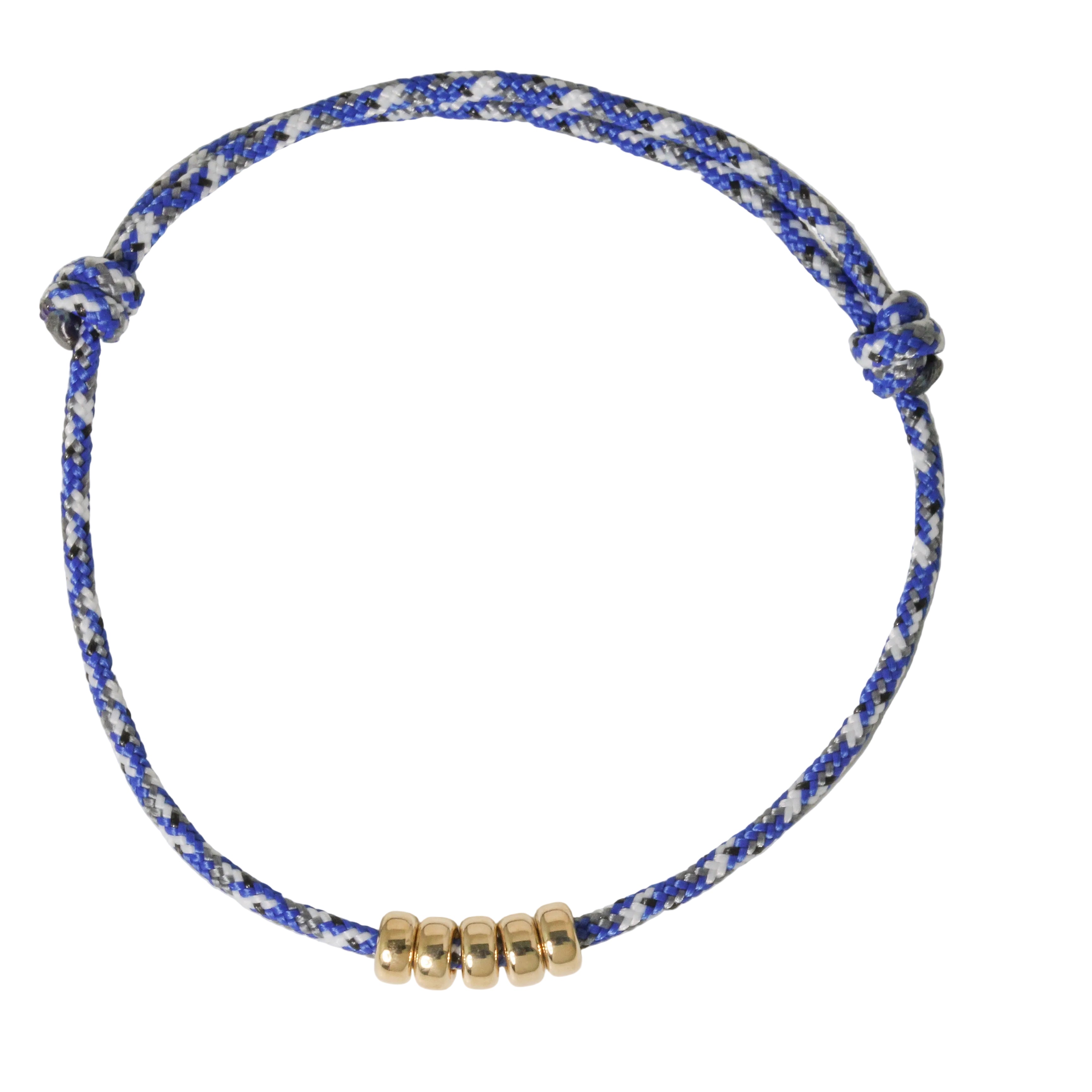 Navy Paracord + 14k Bead Bracelet
