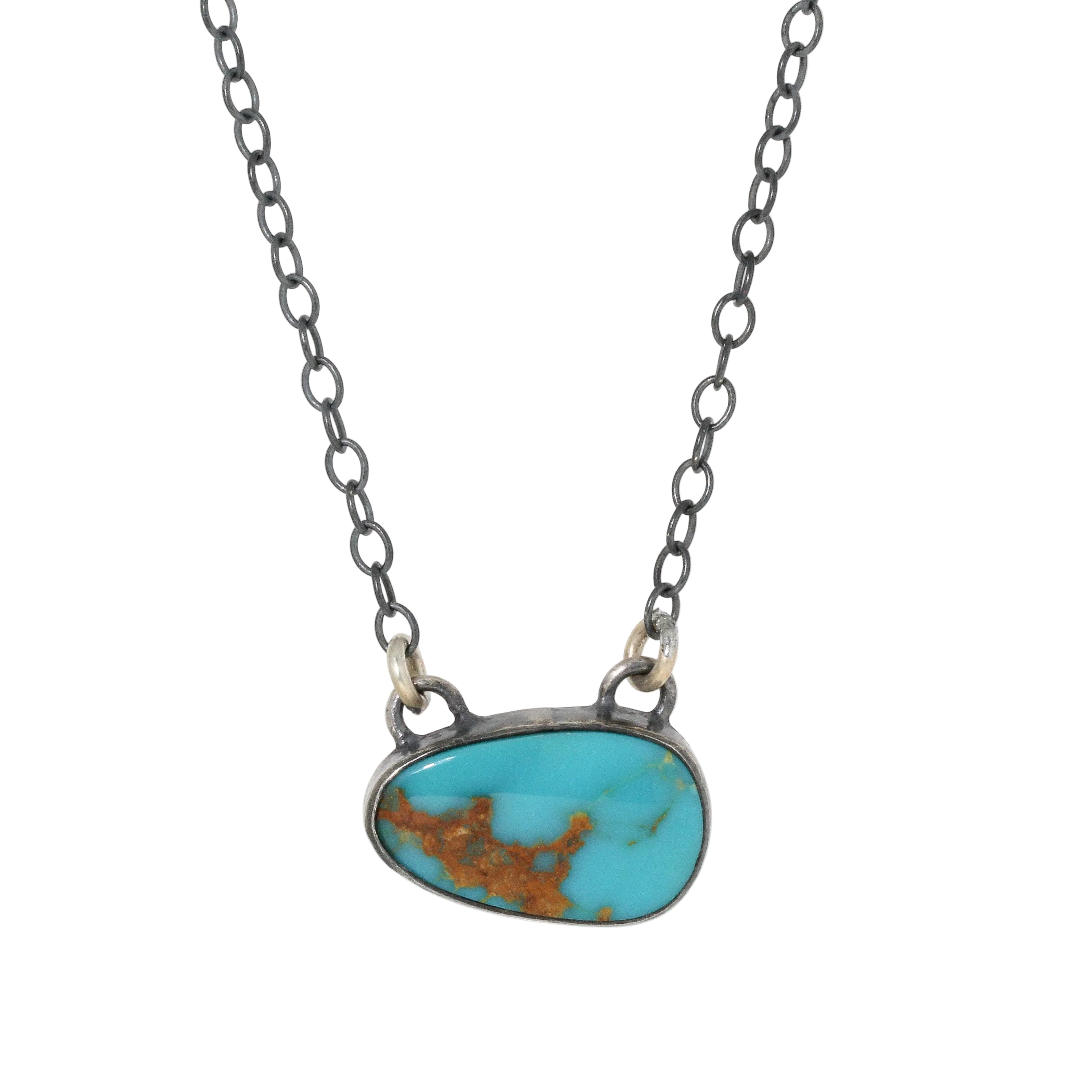 Kingman Turquoise Pendant Necklace
