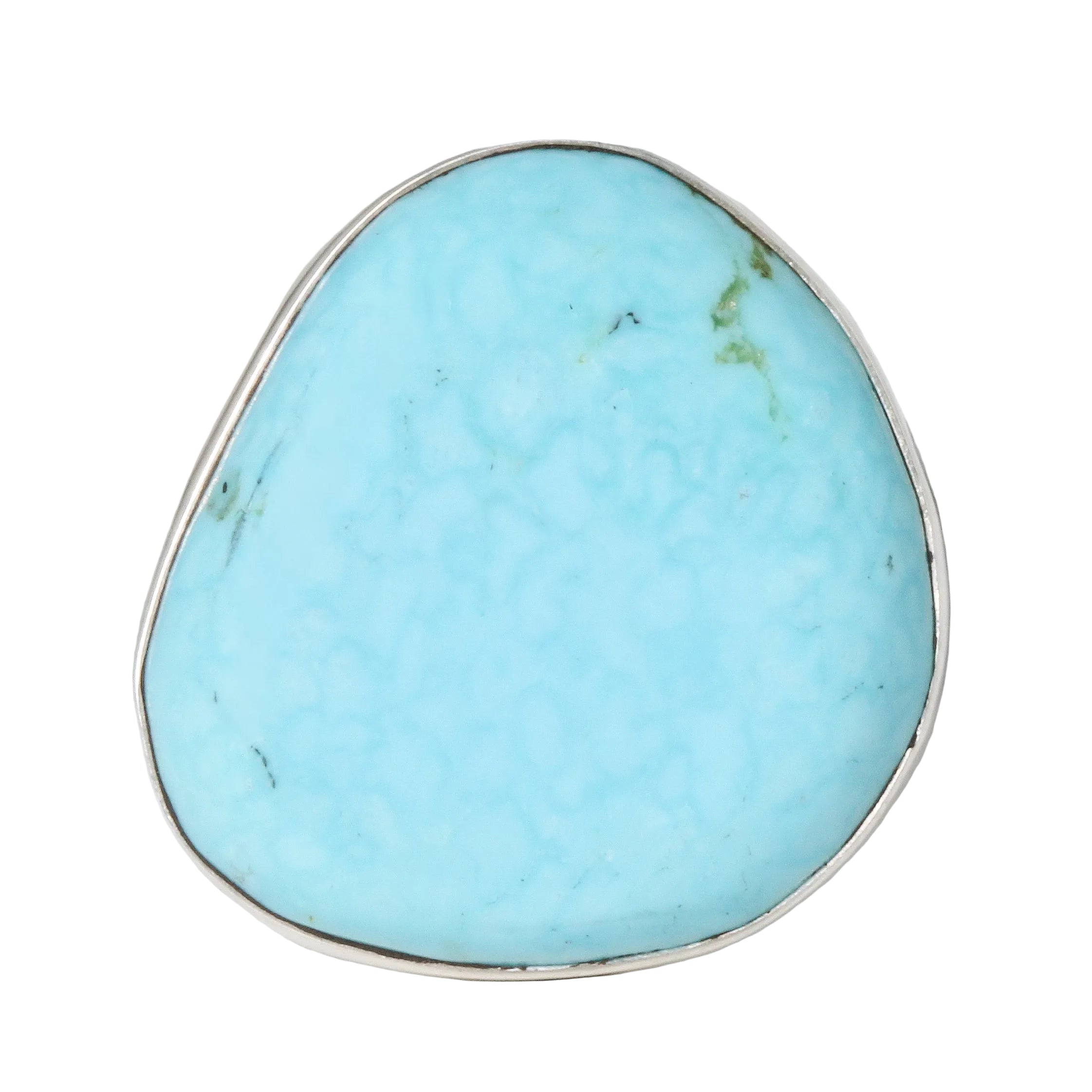 Bright Blue Asymmetrical Turquoise Ring