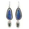 Opal and Blue Tourmaline Earrings