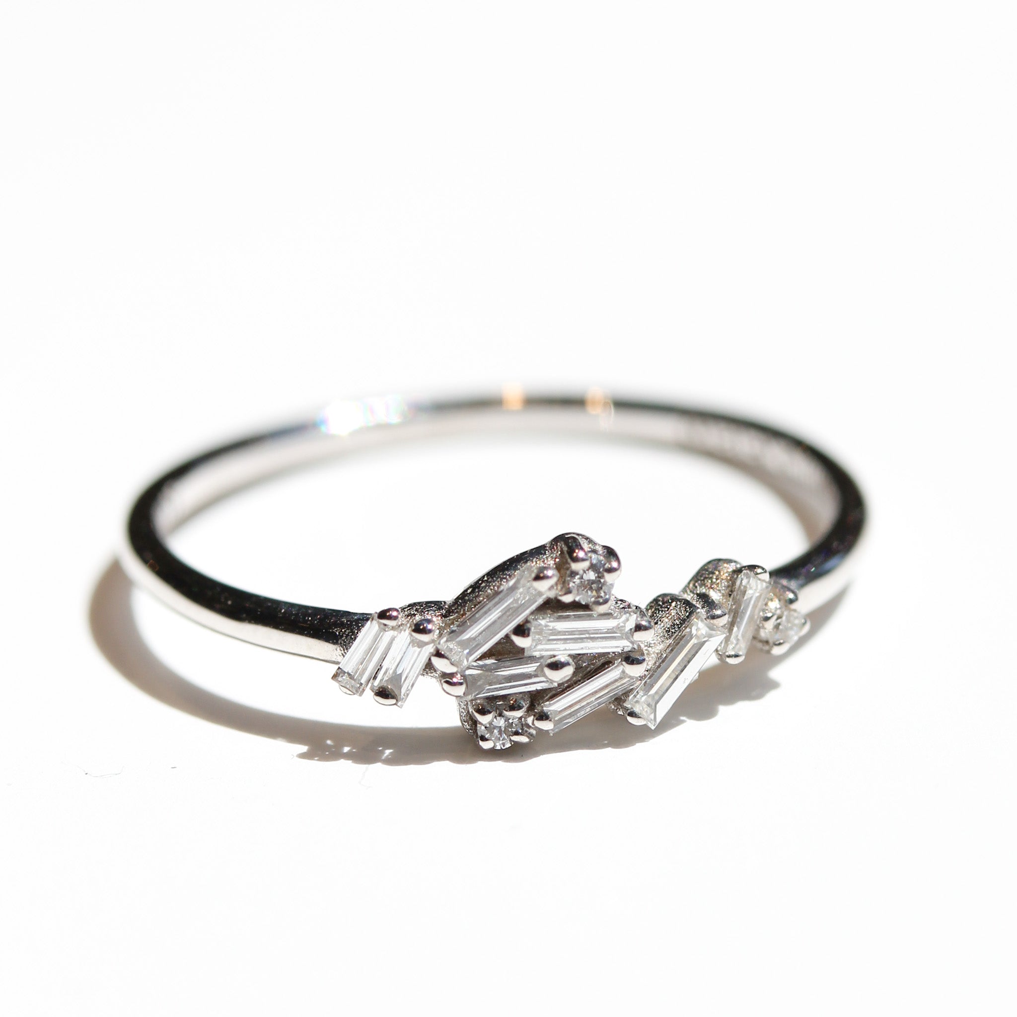 Diamond Firework Cluster Ring