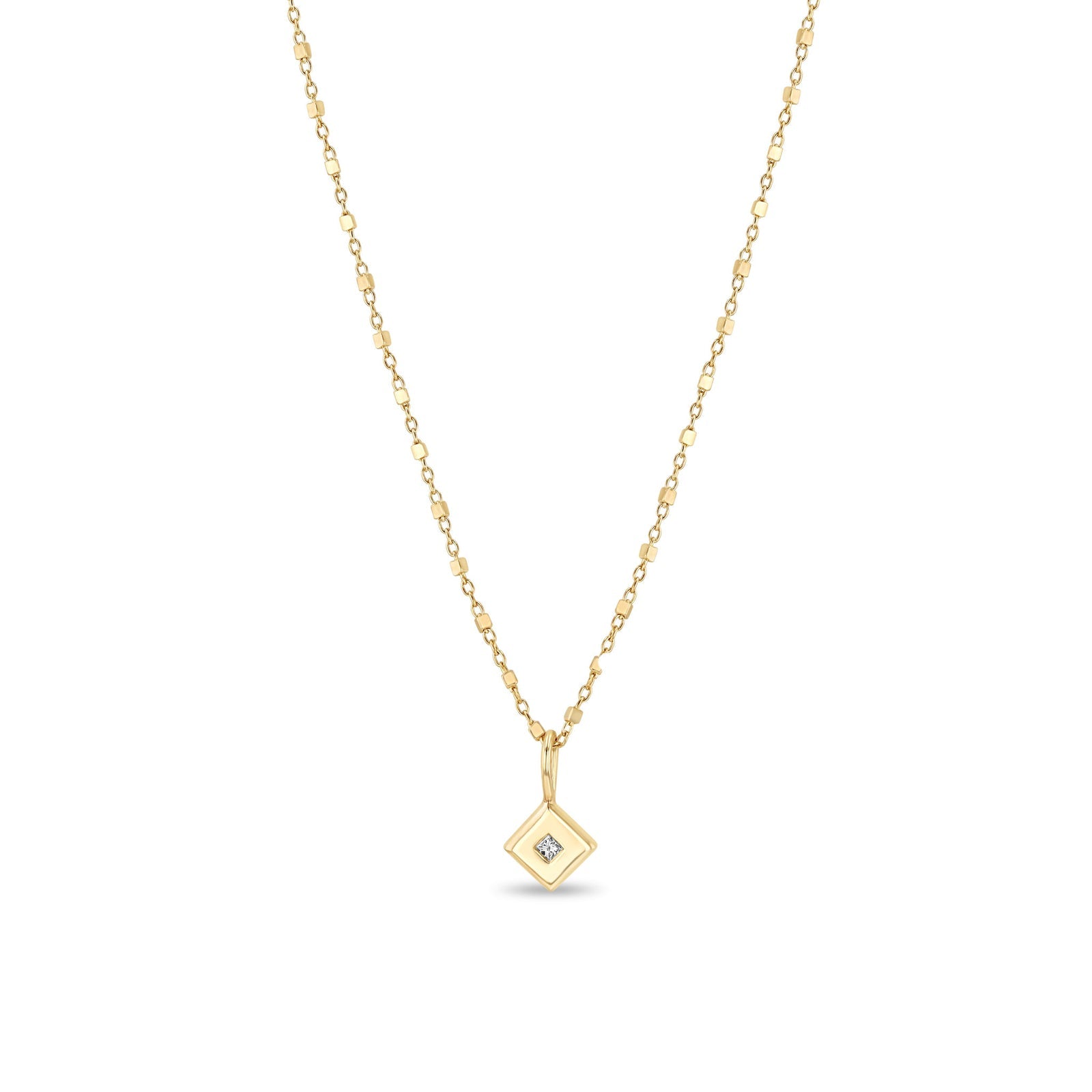 Princess Diamond Nugget Necklace