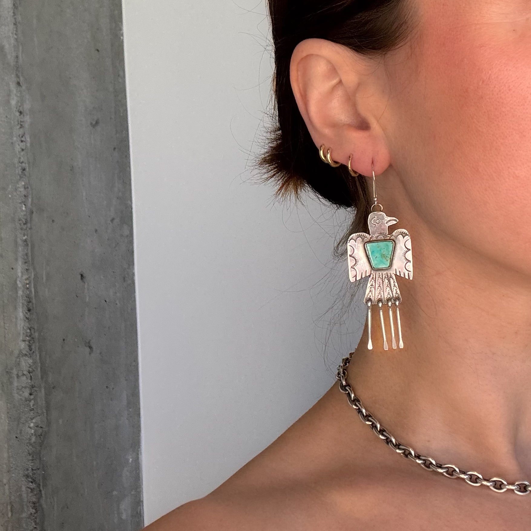 Thunderbird Fringe Earrings