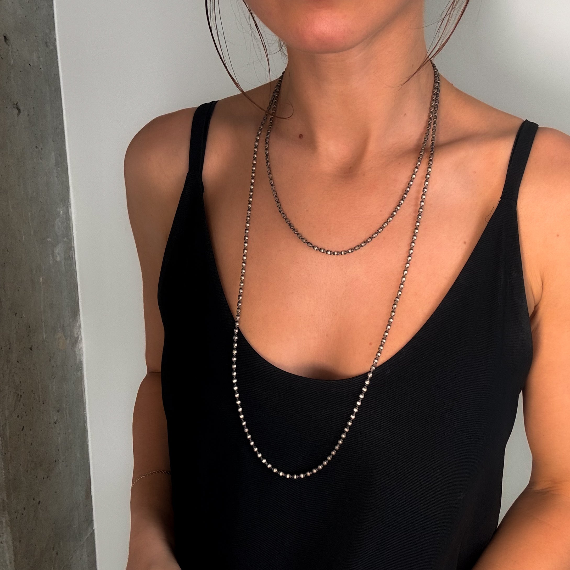 Desert Pearls Link Chain Necklace