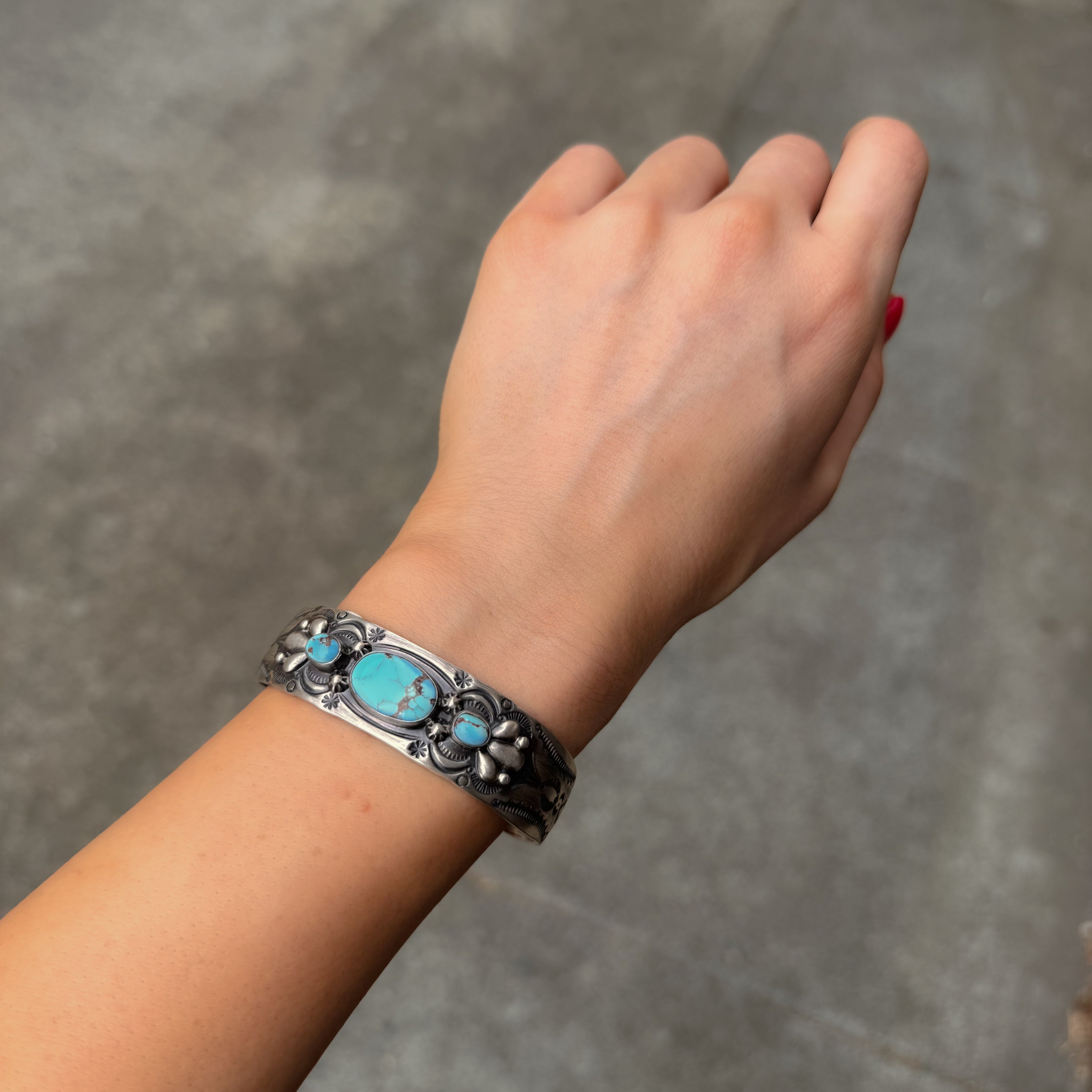 Triple Golden Hills Cuff Bracelet