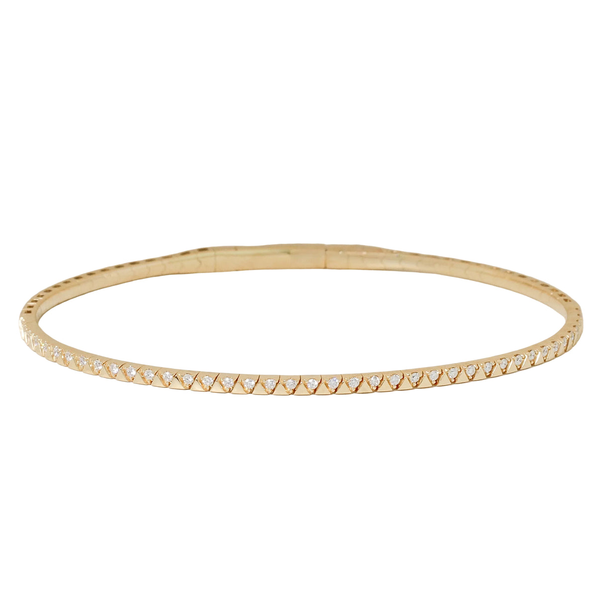 Gold + Diamond Flex Tennis Bracelet